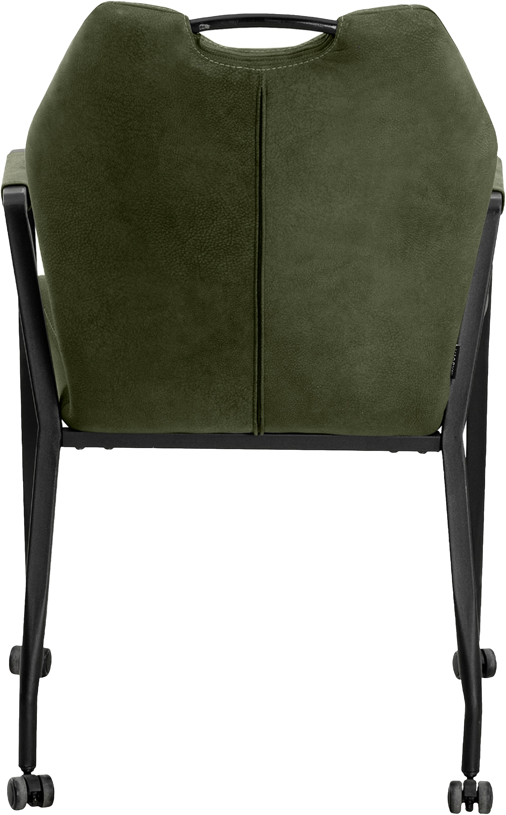 OMG Design Armlehnstuhl »Point«, (Set), 2 St., Stoff, Esszimmerstuhl mit Rollen, Bürostuhl