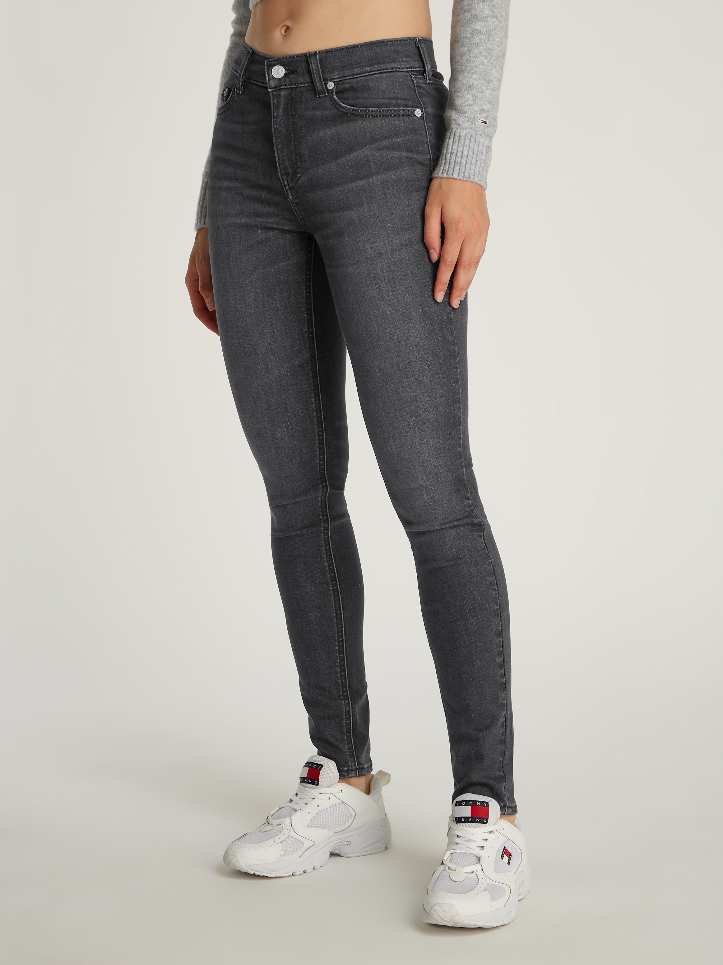 Tommy Jeans Skinny-fit-Jeans "NORA MR SKNY AH1280", mit Waschung, mit Logo- günstig online kaufen