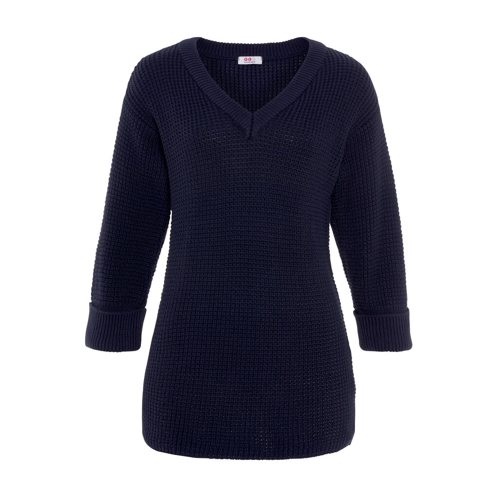 Flashlights V-Ausschnitt-Pullover, Bequem geschnitten