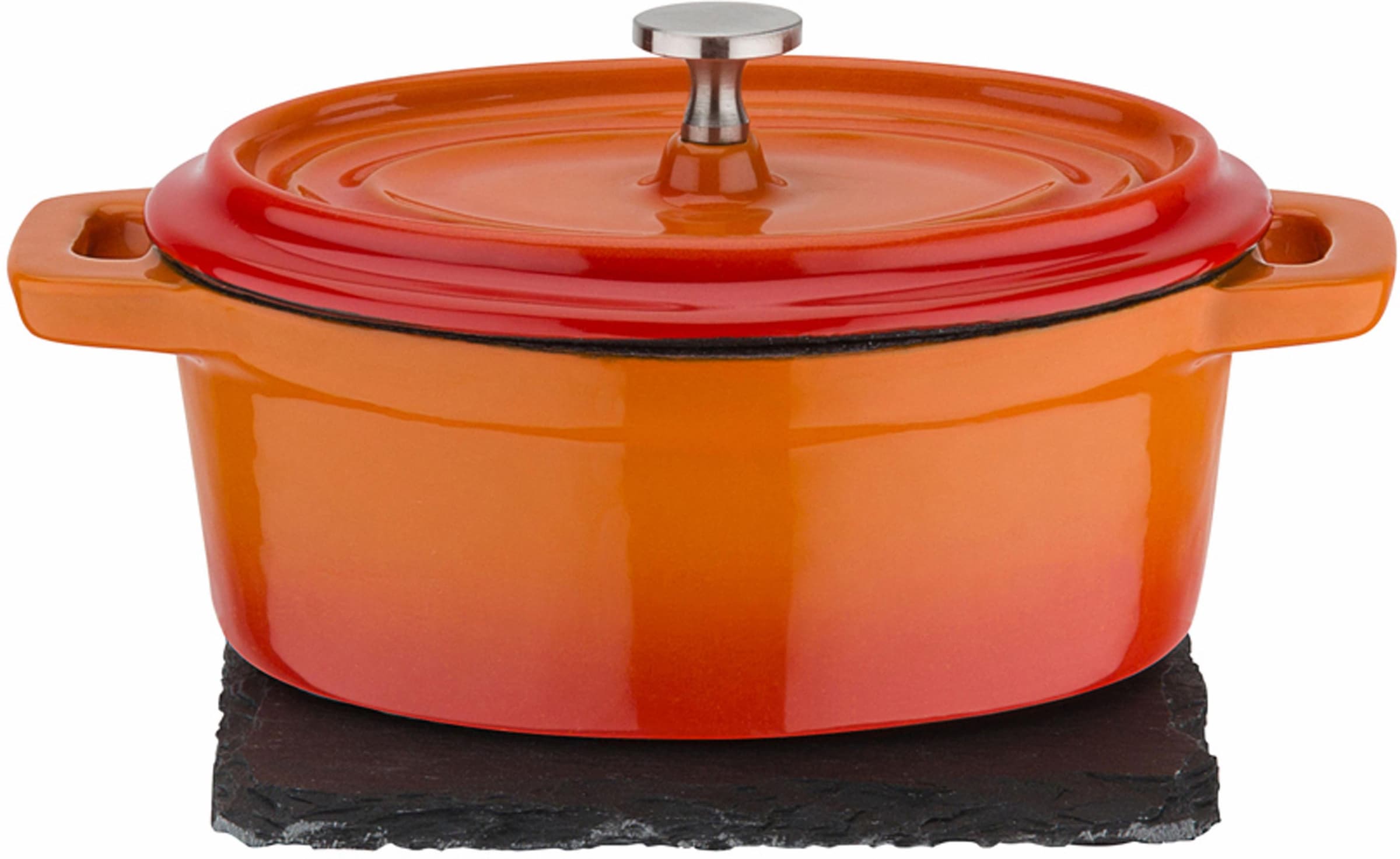 GSW Serviertopf "Shadow, oval, Inkl. Schieferplatte" 1 Stk. tlg. Gusseisen günstig online kaufen