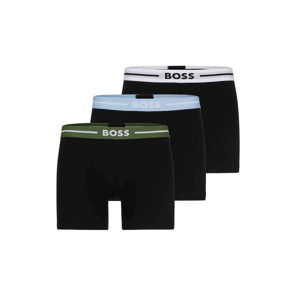 BOSS Boxer »BoxerBr 3P Bold«, (Packung, 3 St., 3er)