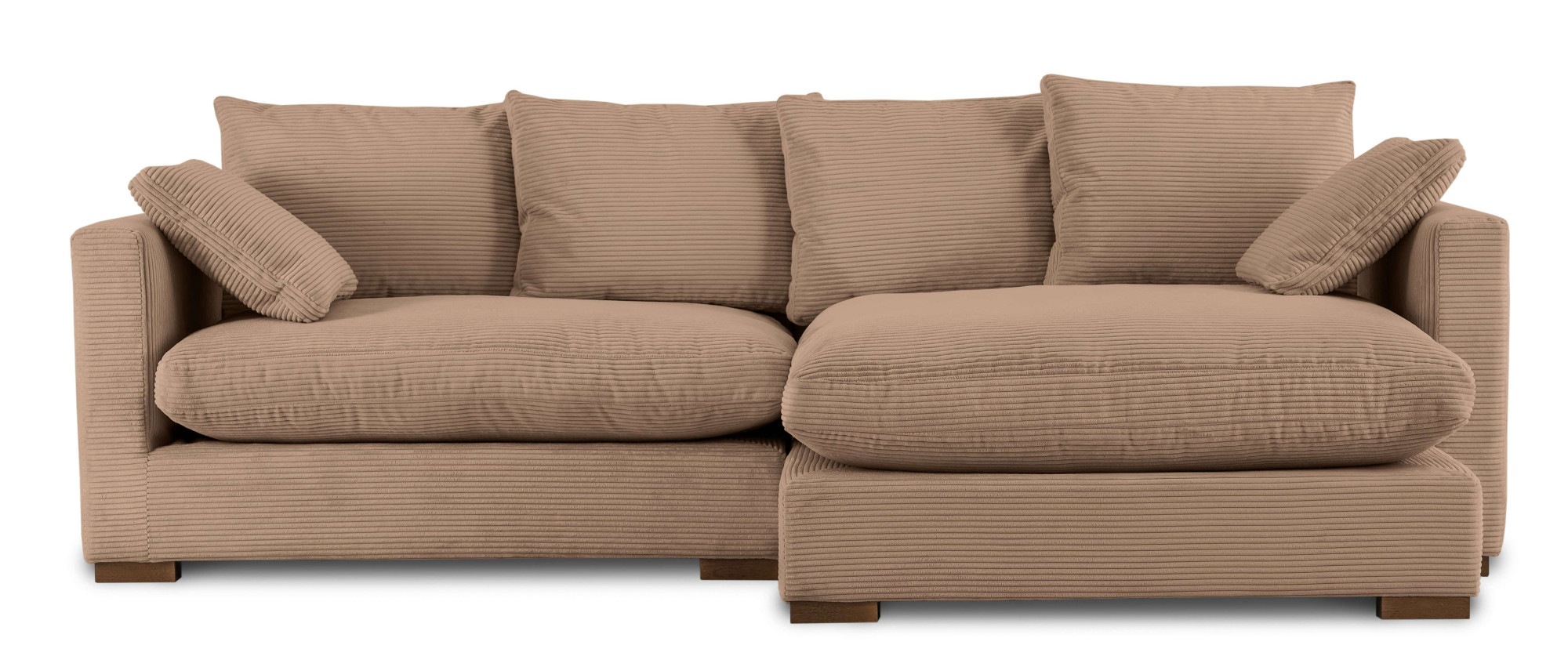 Home affaire Ecksofa "Coray" Breite 266 cm, extra weich und kuschelig, mit günstig online kaufen