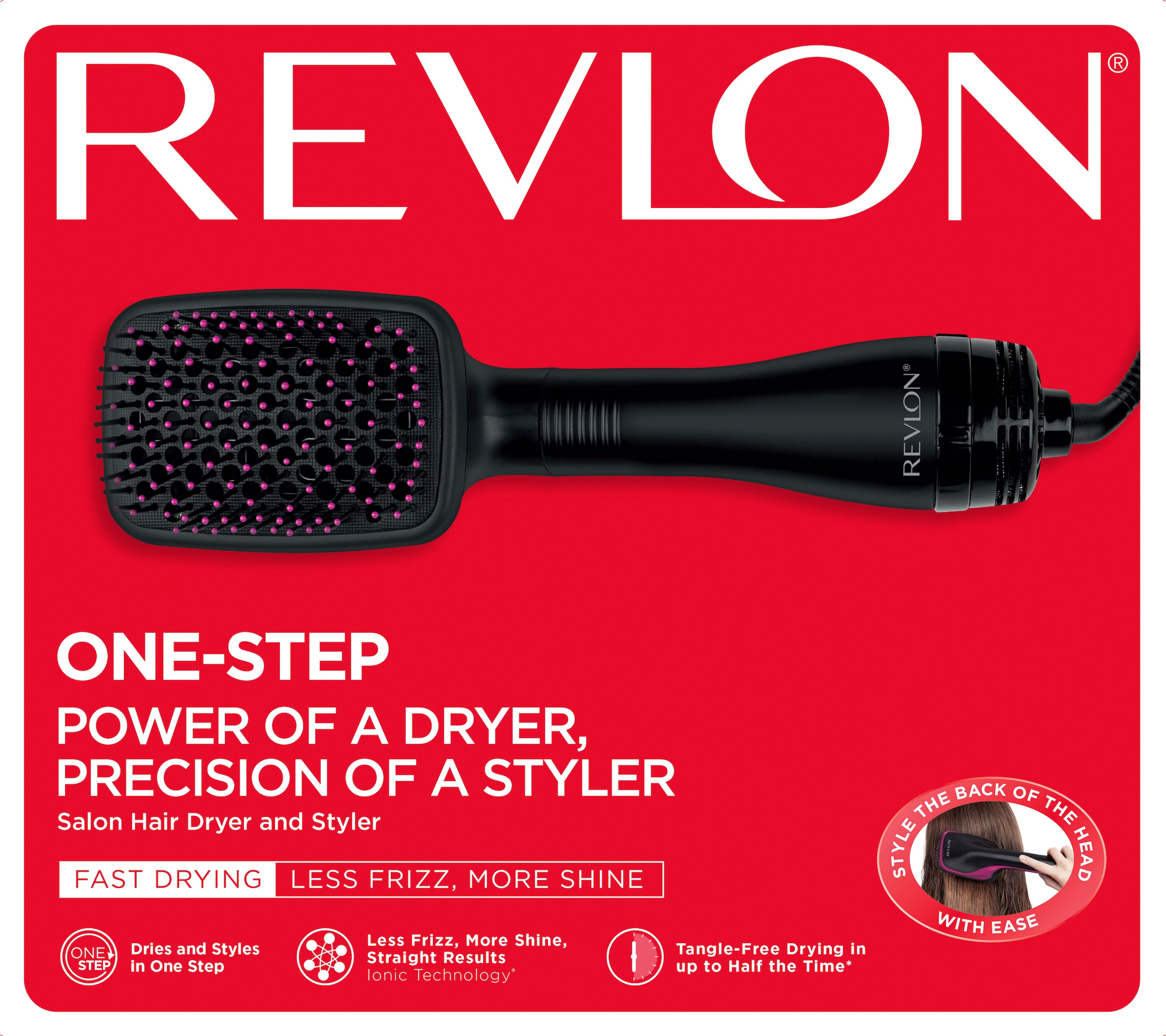 | Hair Dryer BAUR & Revlon »RVDR5212UK2«, Haarglättbürste Salon Ionen-Technologie, One-Step Styler