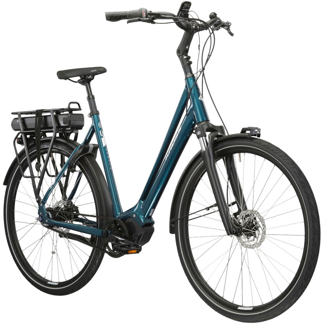 Kross E-Bike »E-Citybike Sentio Hybrid 5.0 28 Zoll türkis«, 7 Gang, Shimano, NEXUS, Mittelmotor 250 W