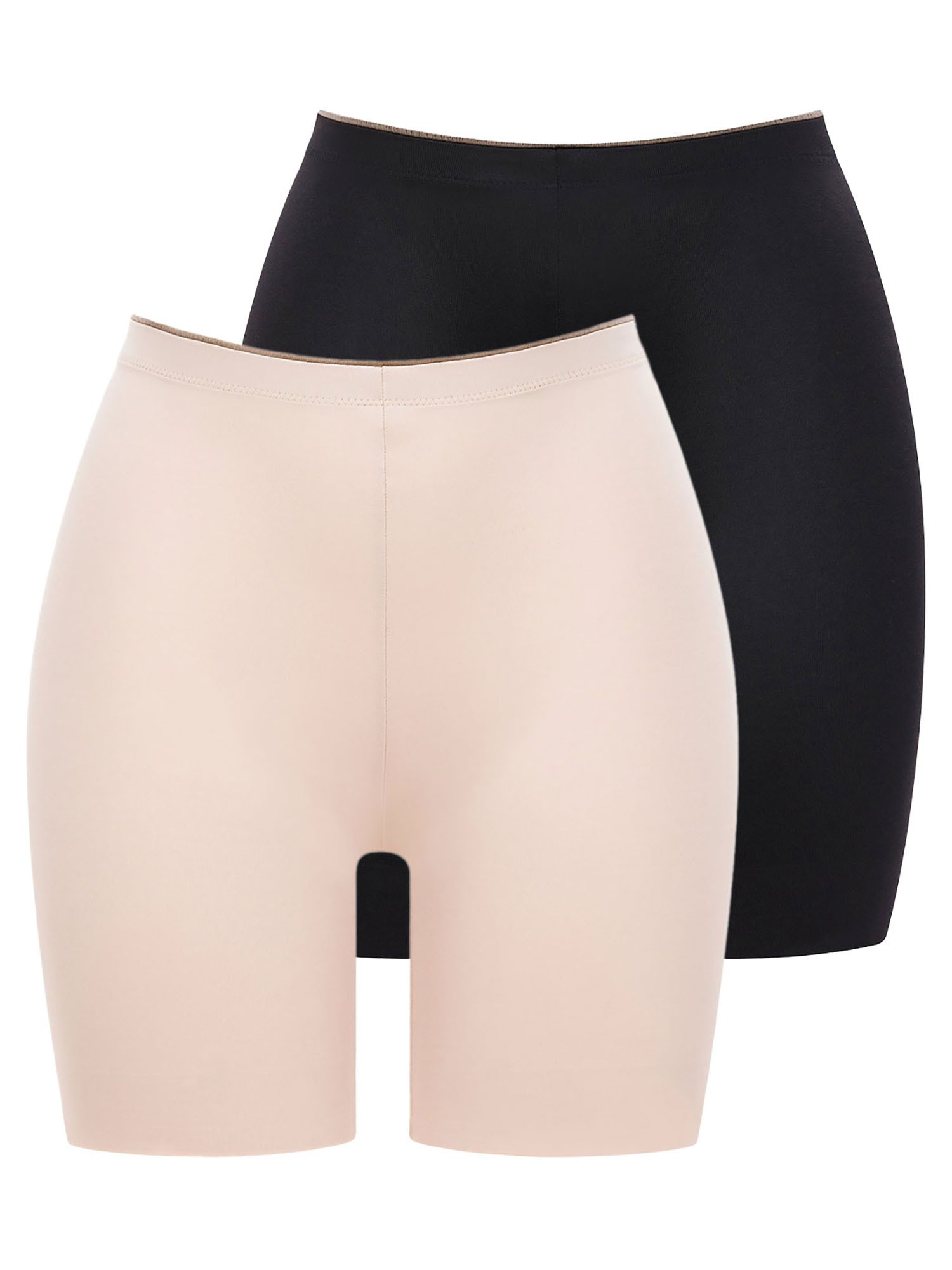 CONTURELLE Damen Miederhose "2er Pack Langbein Miederhose Soft Touch", Gr. 42, bunt, Obermaterial: 58% Polyamid PA. 42% Elasthan EL., Unterhosen