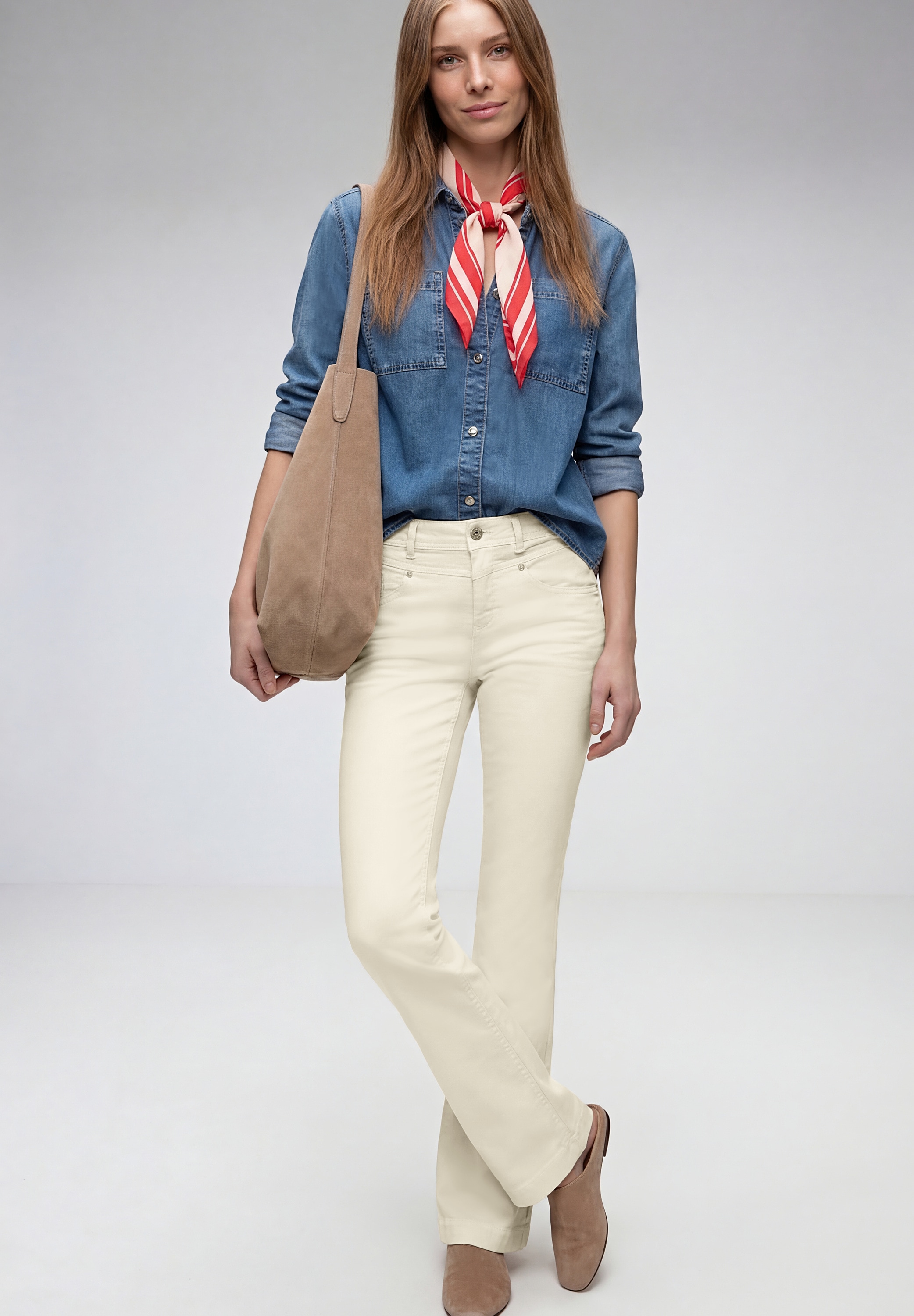 STREET ONE Slim-fit-Jeans High Waist