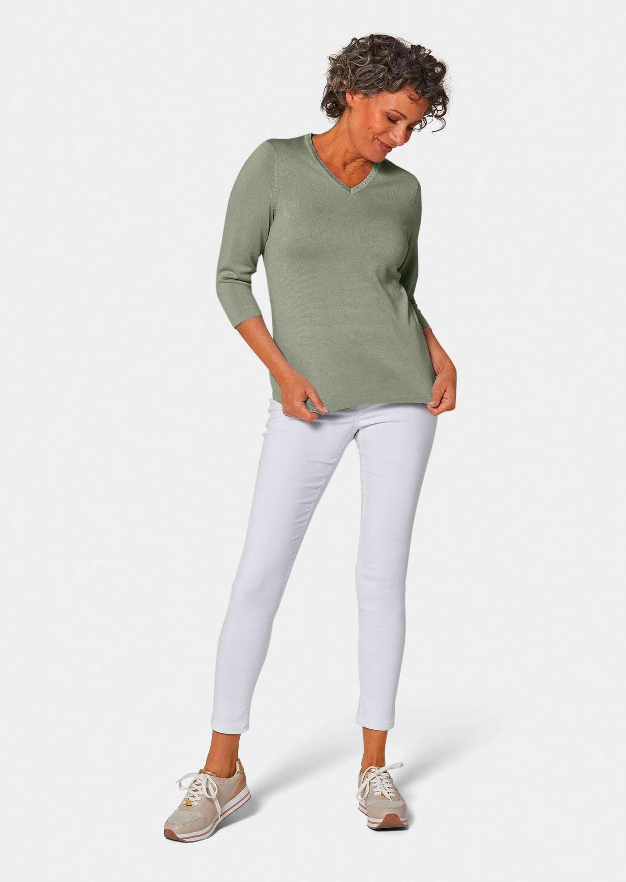 GOLDNER Rundhalspullover »Pullover in hochwertiger Qualität«