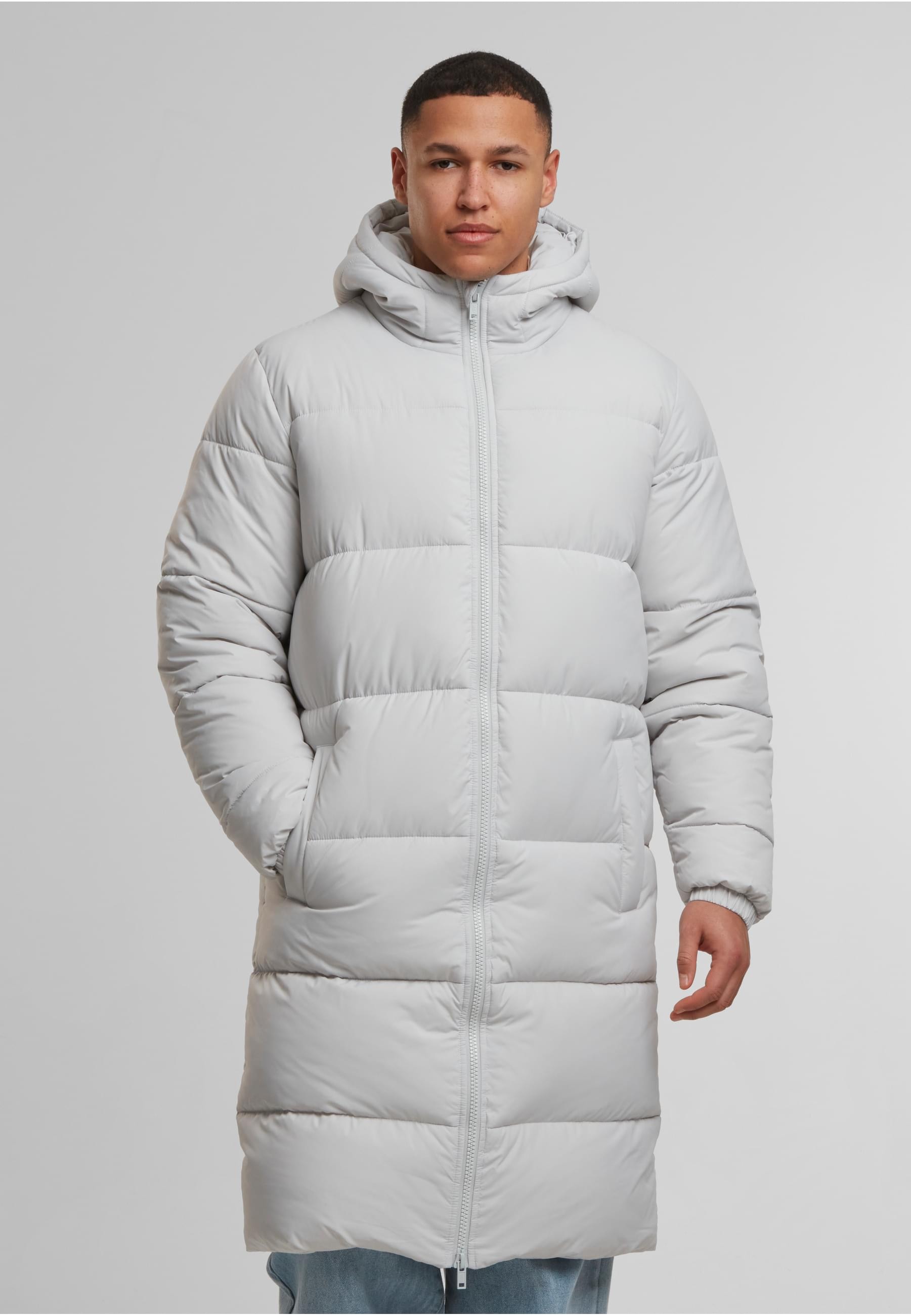 URBAN CLASSICS Winterjacke »Urban Classics Mens Long Puffer Coat« 1 Stk. tlg. mit Kapuze