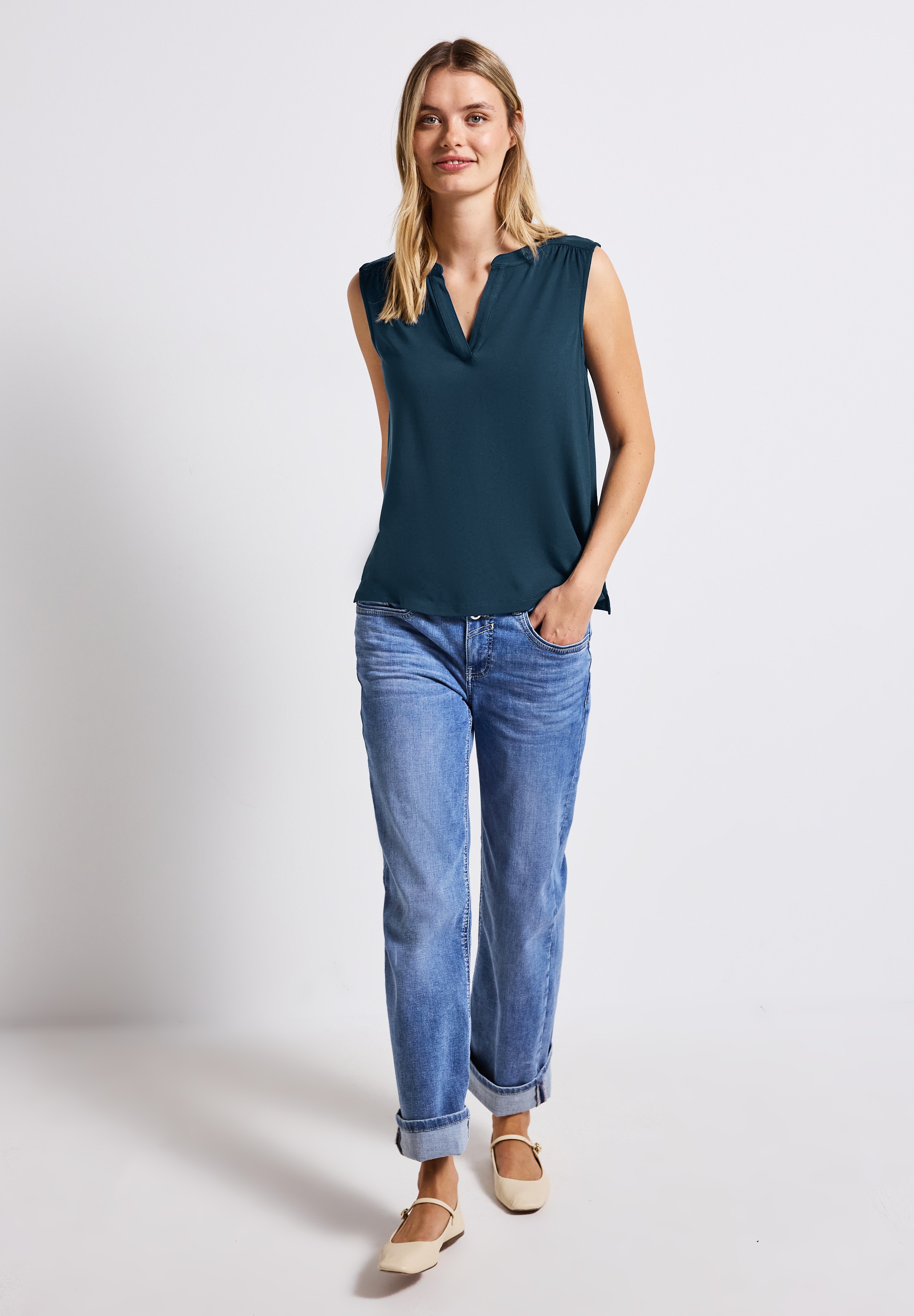 STREET ONE Shirttop, aus softer Viskose