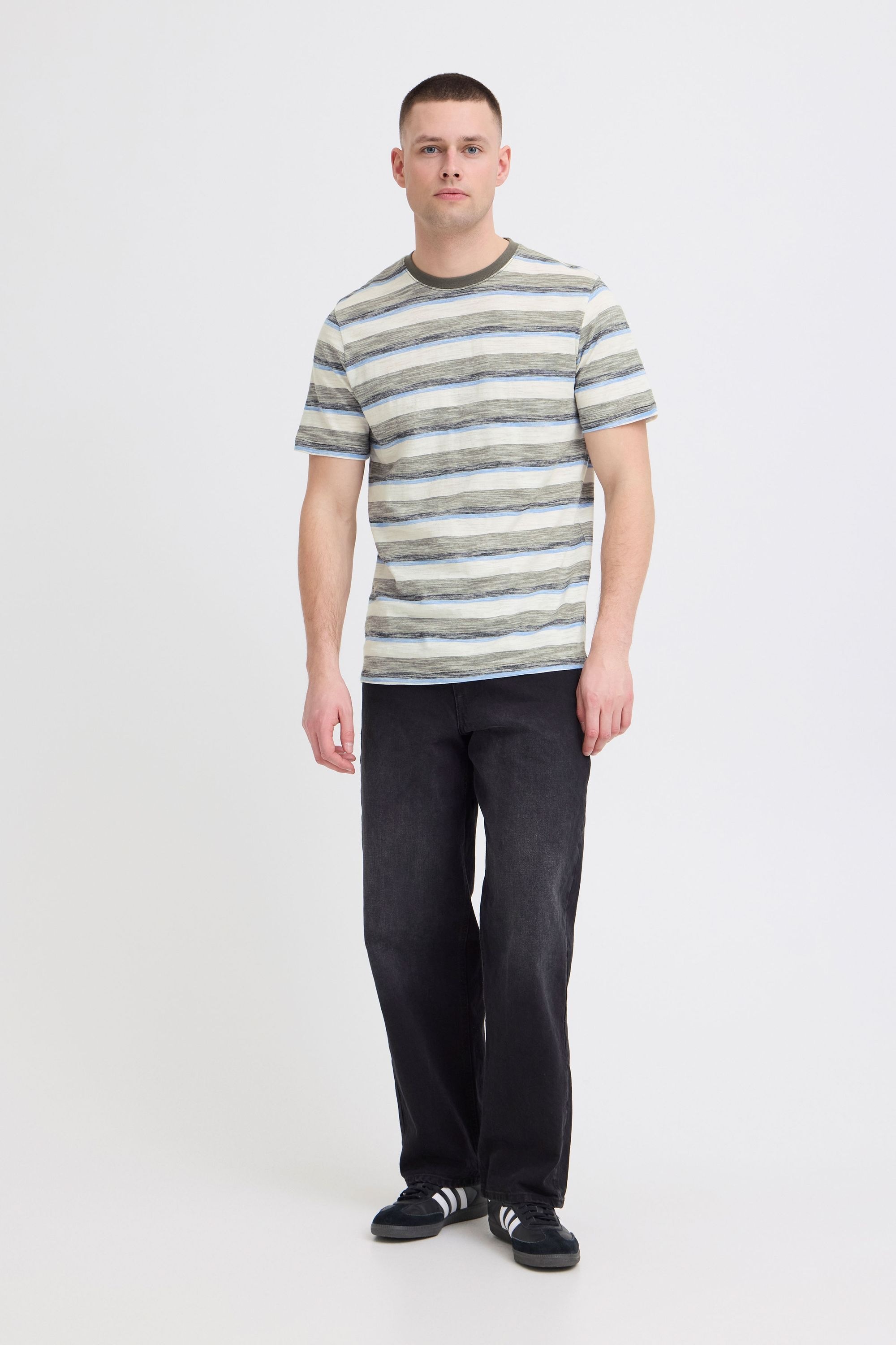 Blend Rundhalsshirt »BHKobe« Modisches gestreiftes T-Shirt