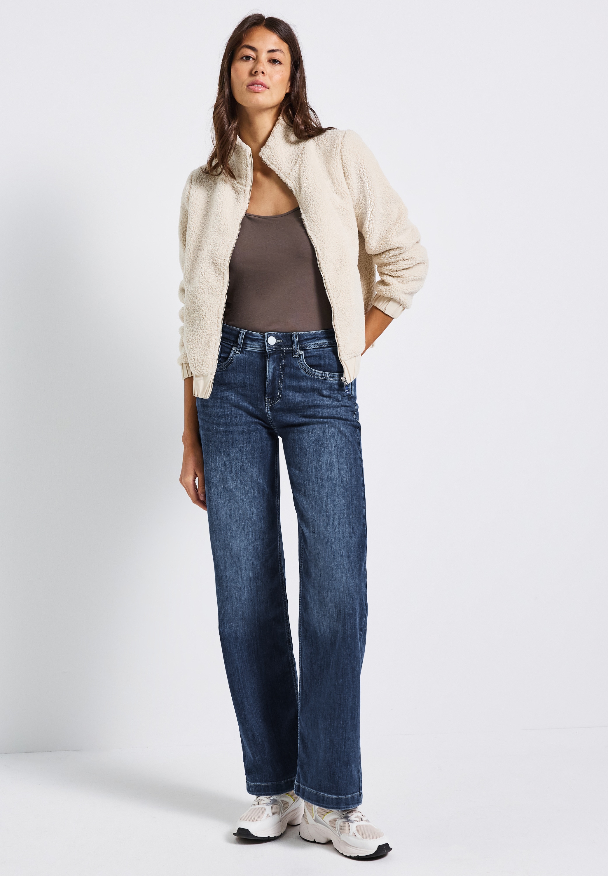 STREET ONE Loose-fit-Jeans, High Waist