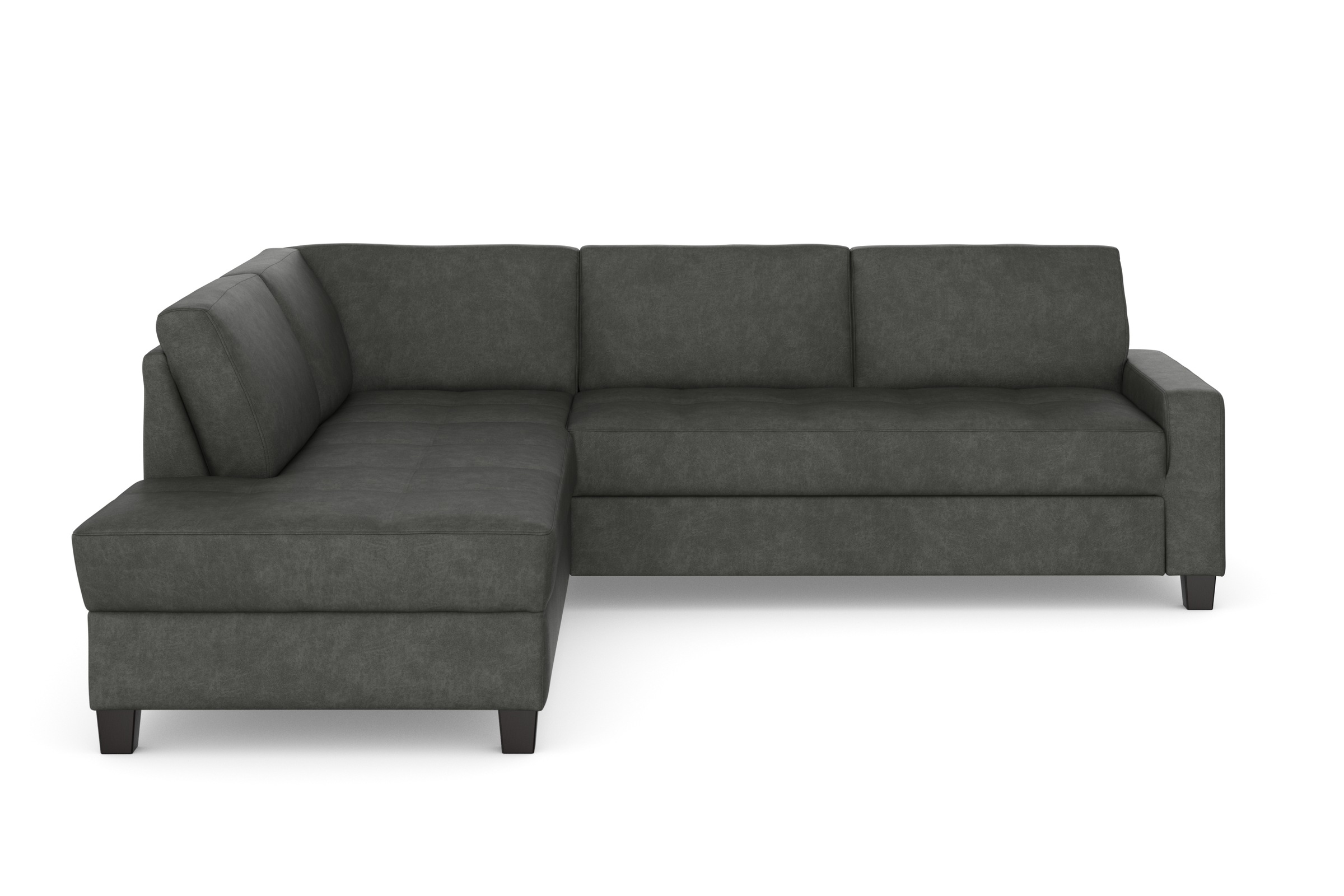 DOMO collection Ecksofa »Florentina zeitlos und elegant, Sitznähte als Designelement, L-Form«, wahlweise mit Bettfunktion, mit Kontrastnaht, Komfortsitzhöhe 47cm