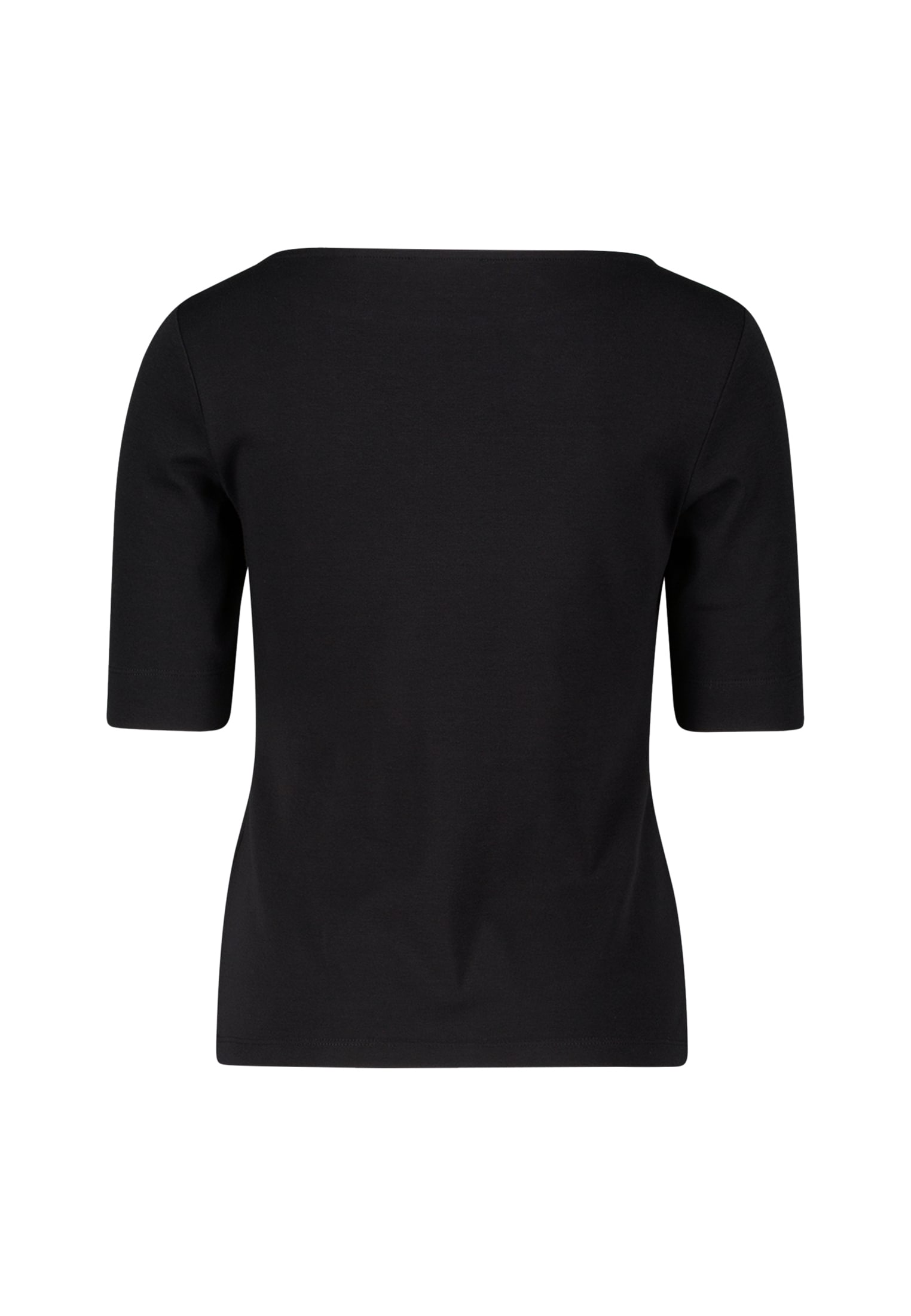 Zero Kurzarmshirt »zero Damen Baumwollshirt mit U-Boot Ausschnitt«, (1 tlg.), Plain/ohne Details