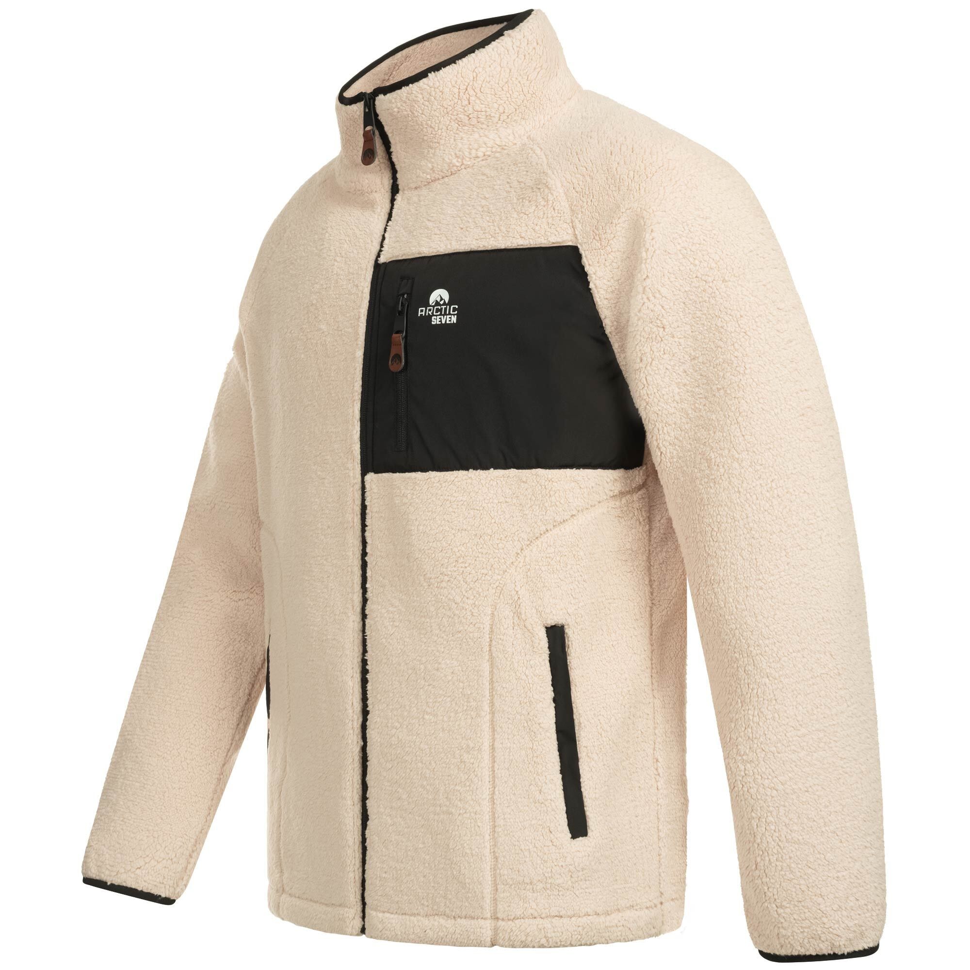 Arctic Seven Fleecejacke »ASAdvenio«, Aus hochwertigem Sherpa-Fleece