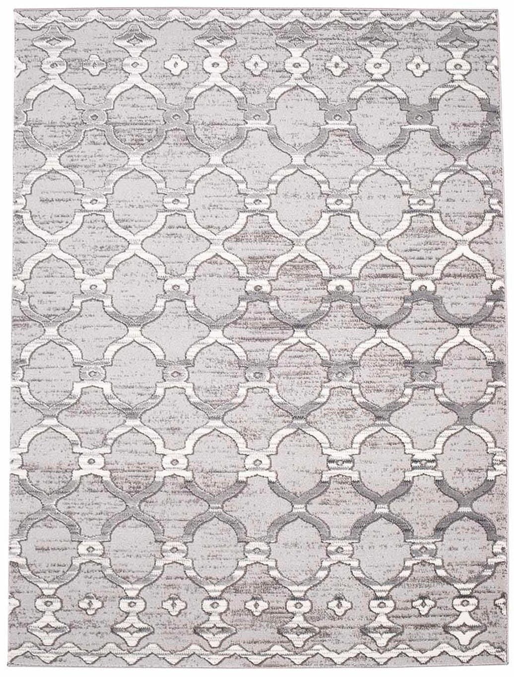 Carpet City Teppich »Platin 7885«, rechteckig, 11 mm Höhe, Kurzflor, Marokkanisch, Glänzend durch Polyester