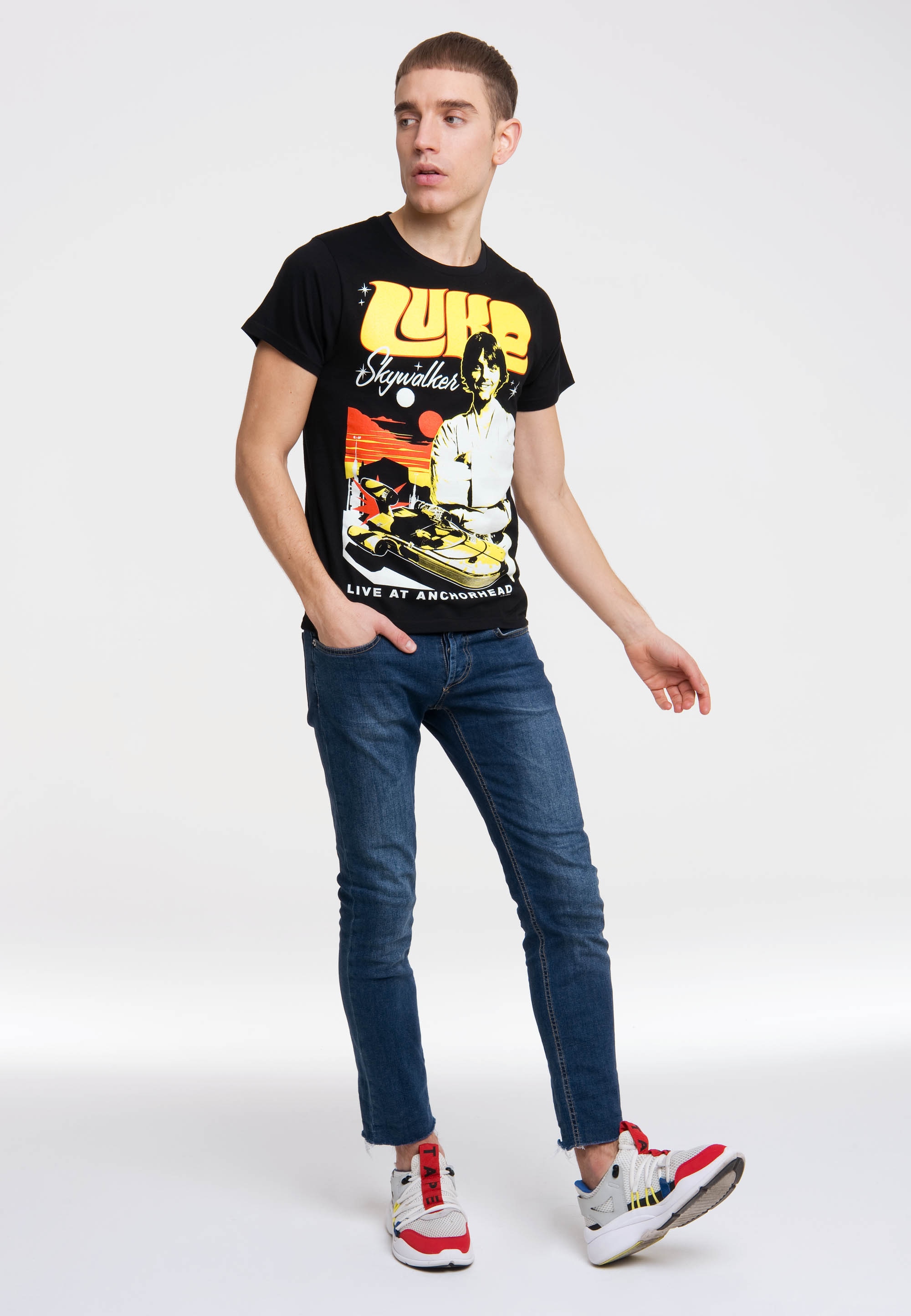 LOGOSHIRT T-Shirt »Star Wars - Luke Skywalker«, mit Luke Skywalker-Motiv