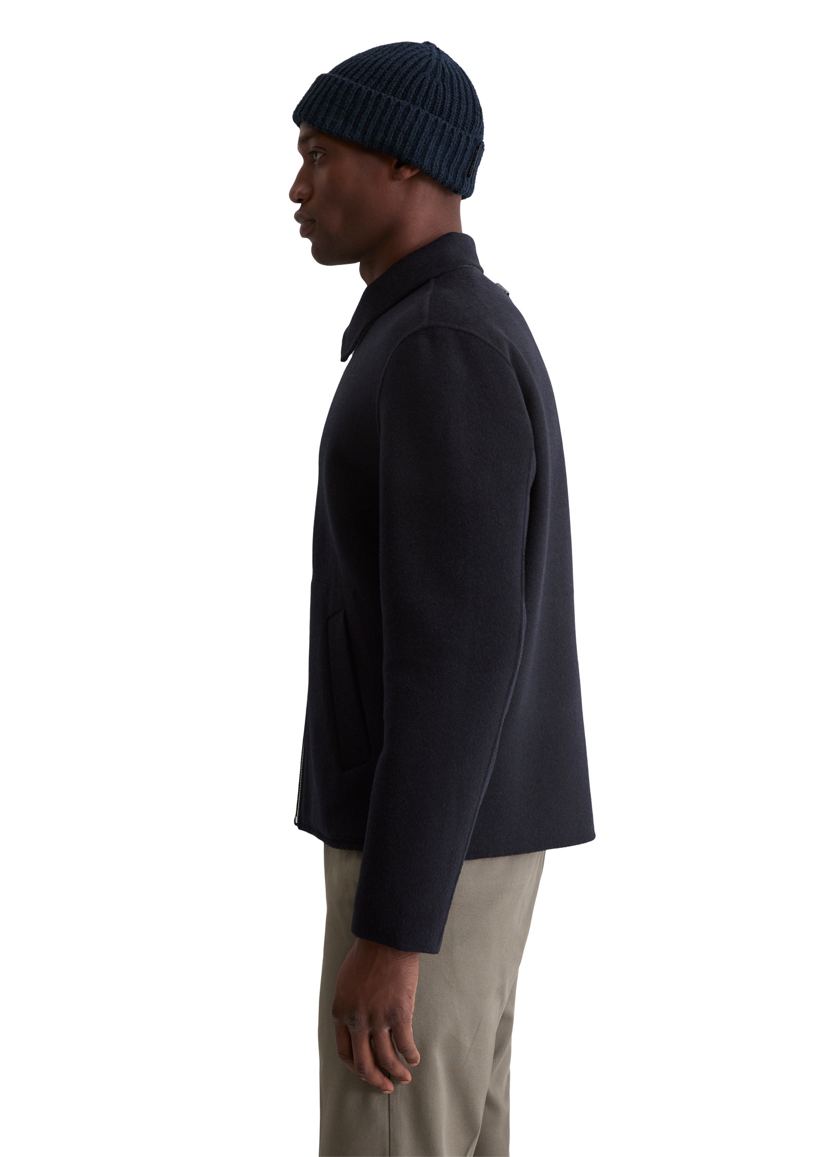 Marc O'Polo Outdoorjacke »aus kompakter Double-Face-Wool« ohne Kapuze