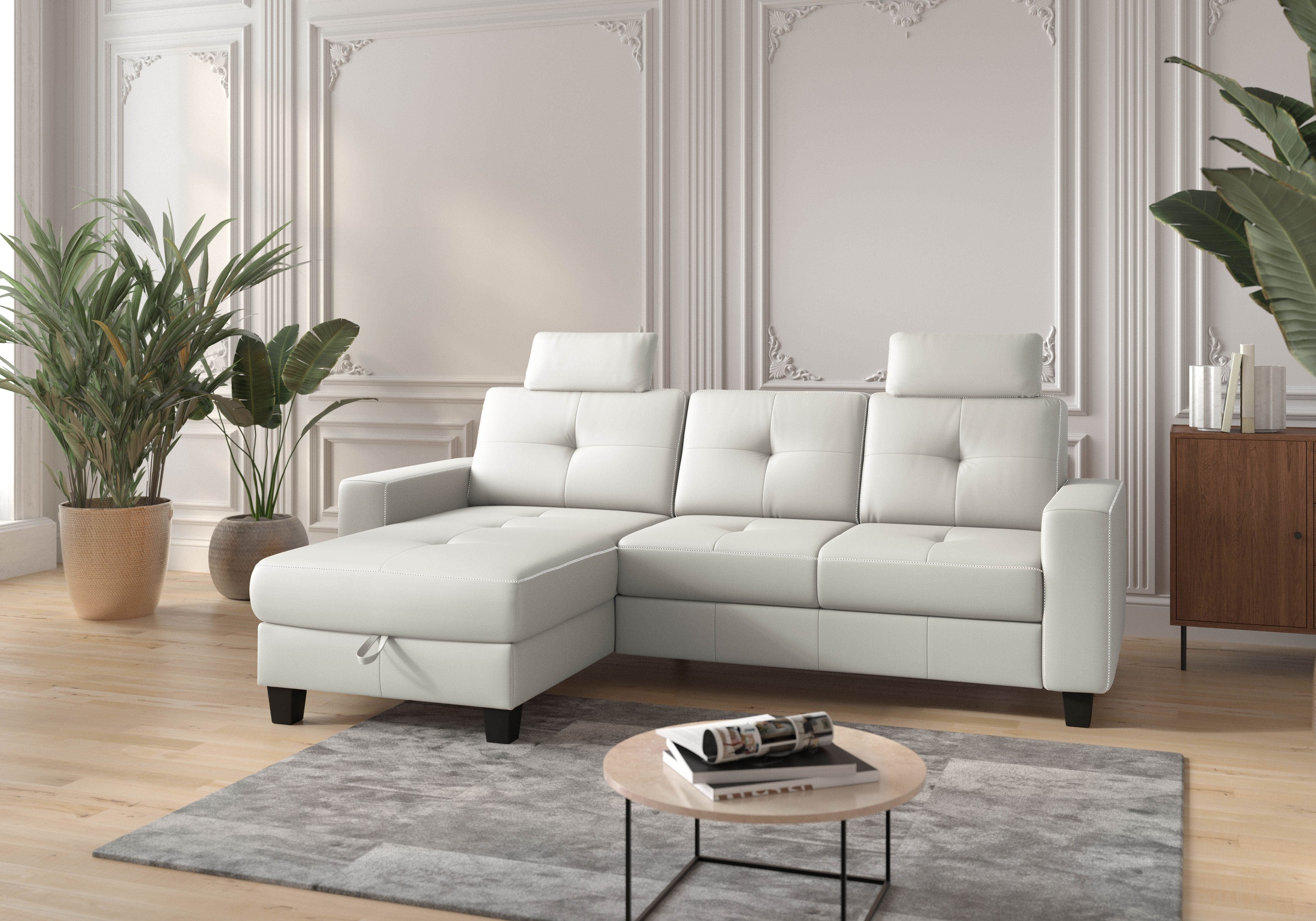 Places of Style Ecksofa "Varese", wahlweise mit Bettfunktion und Bettkasten günstig online kaufen