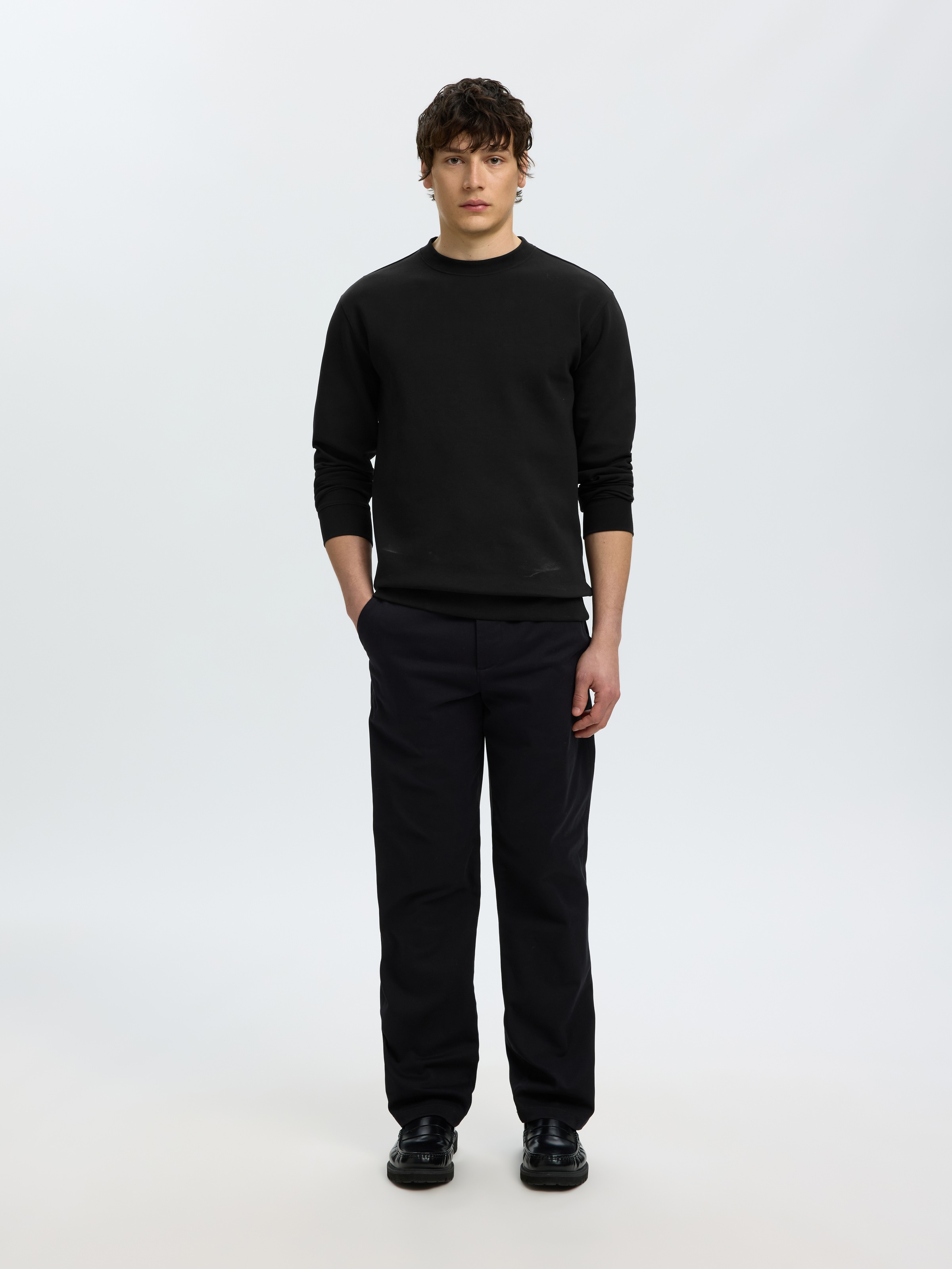 SELECTED Sweatshirt »SLMTOM SOFT CREW NECK SWEAT NOOS«, Baumwollmischung, regular fit
