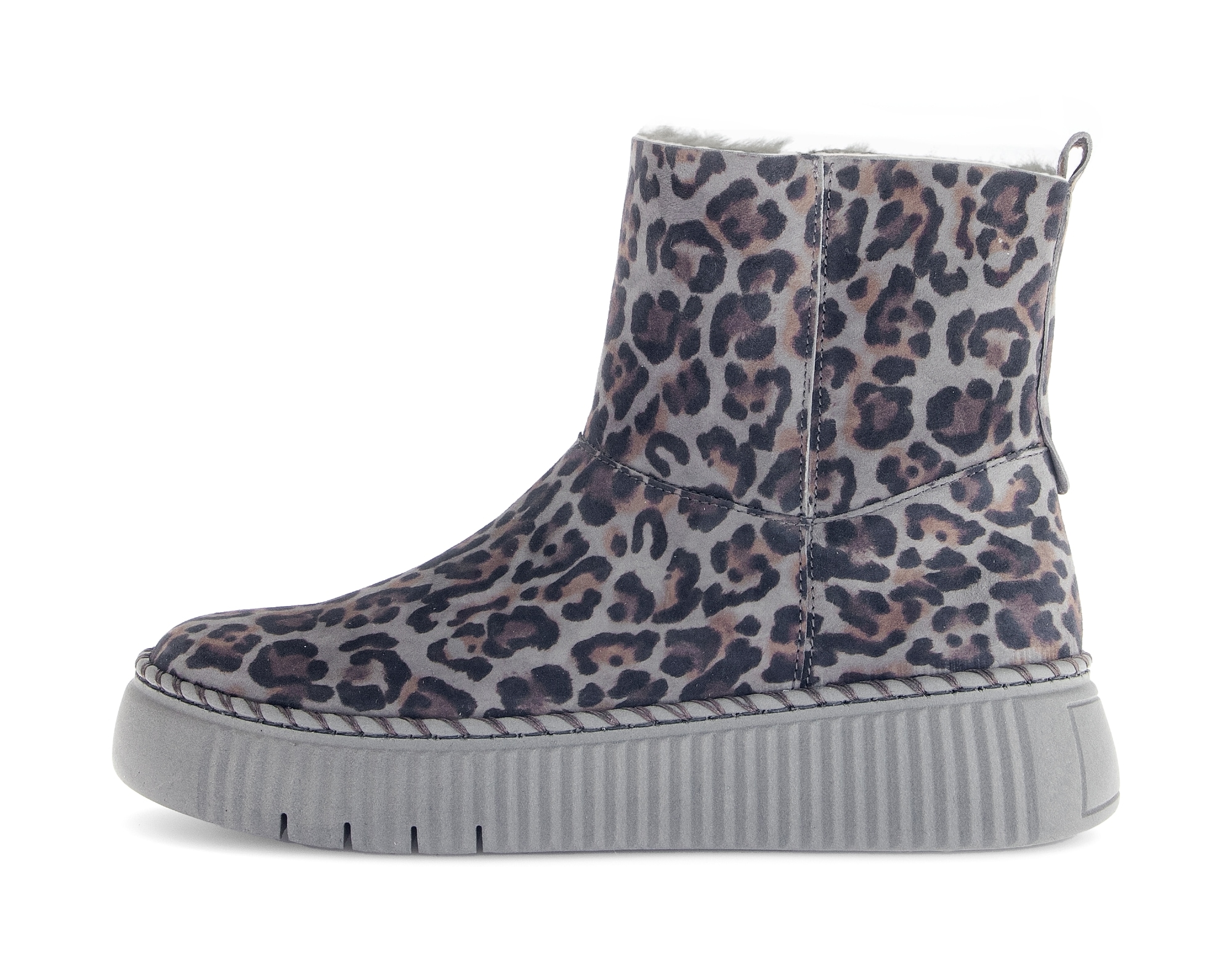 Gabor Women's Winter Ankle Boots Gray Leopard Size 37 7