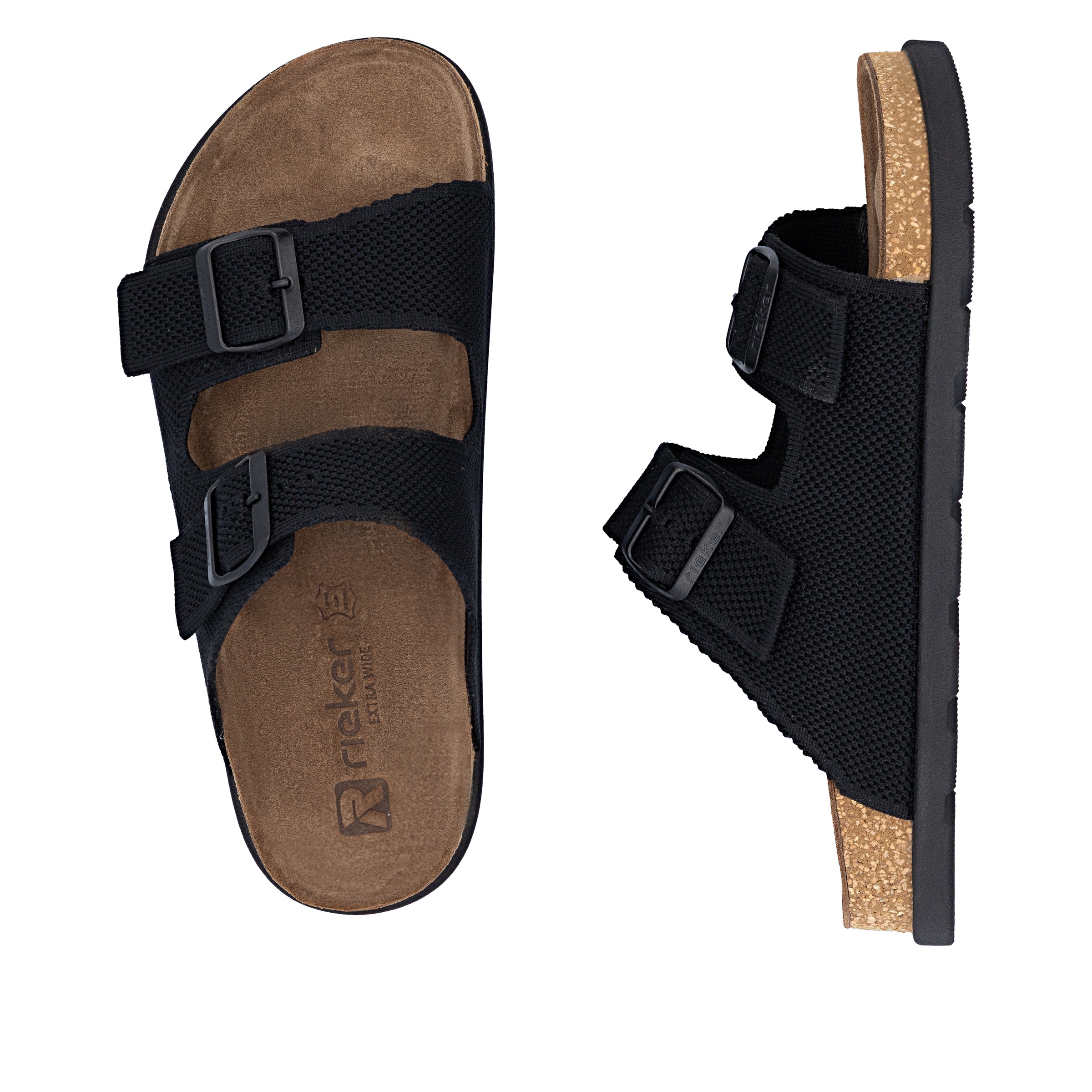 Rieker Pantolette Sommerschuh, Strandschuh, Hausschuh, Urlaubsschuh mit zwe günstig online kaufen