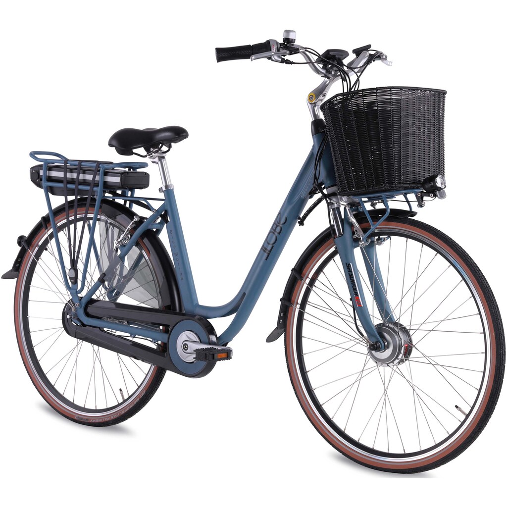 LLobe E-Bike »BlueMotion 3.0, 15,6Ah«, 7 Gang, Shimano, Frontmotor 250 W