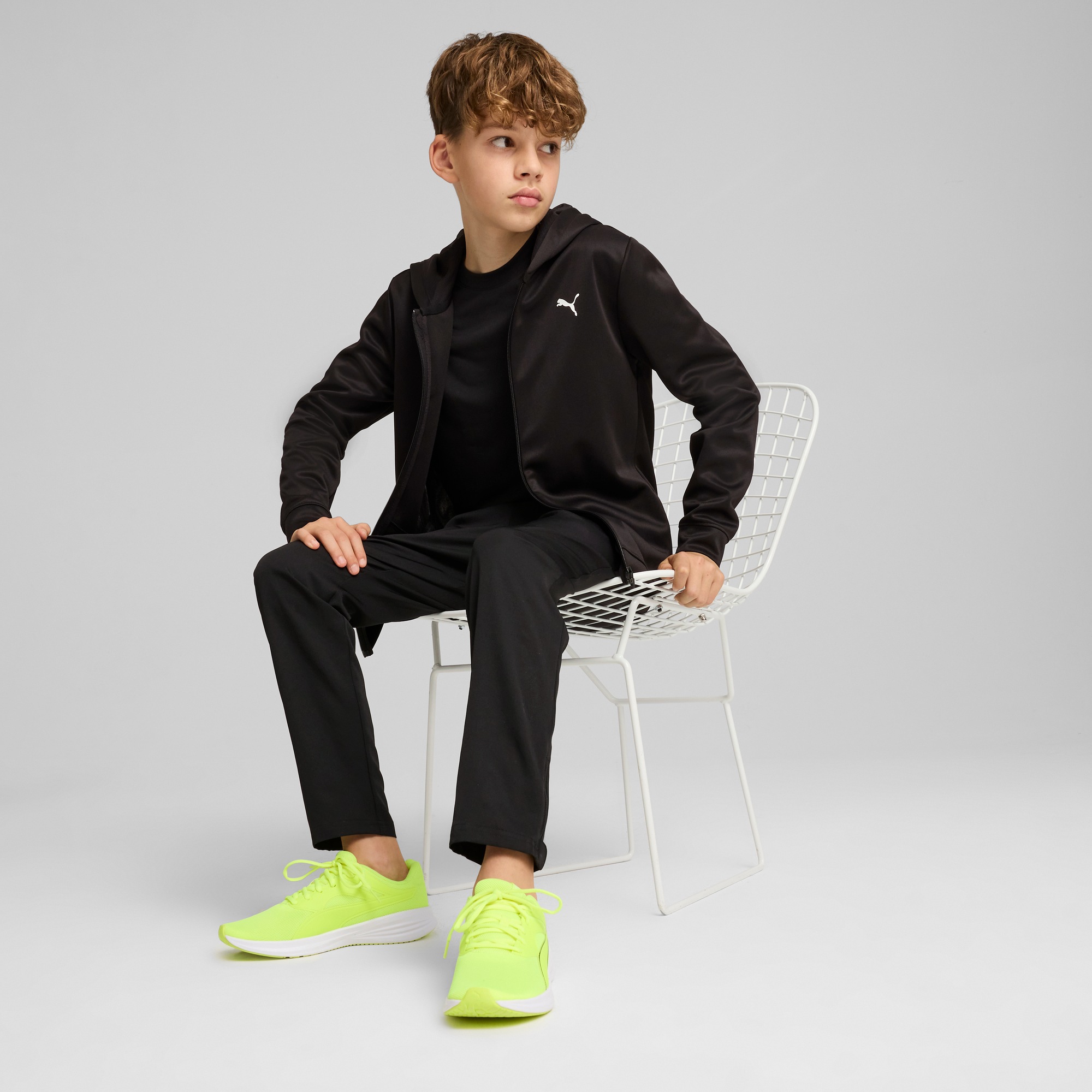 Thumbnail - PUMA Kapuzensweatjacke "TAD ESS FULL ZIP JACKET B" für Jugendliche, mit Eingrifftasche, atmungsaktiv