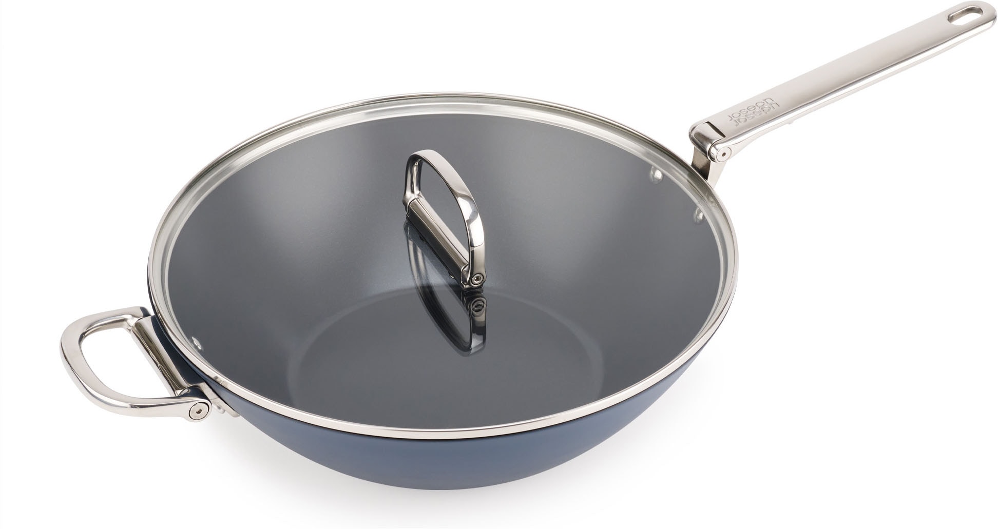 Joseph Joseph Wok »Space 32 cm (12,5") Antihaft-Wok mit klappbarem Griff und Deckel« Aluminium 1 tlg.