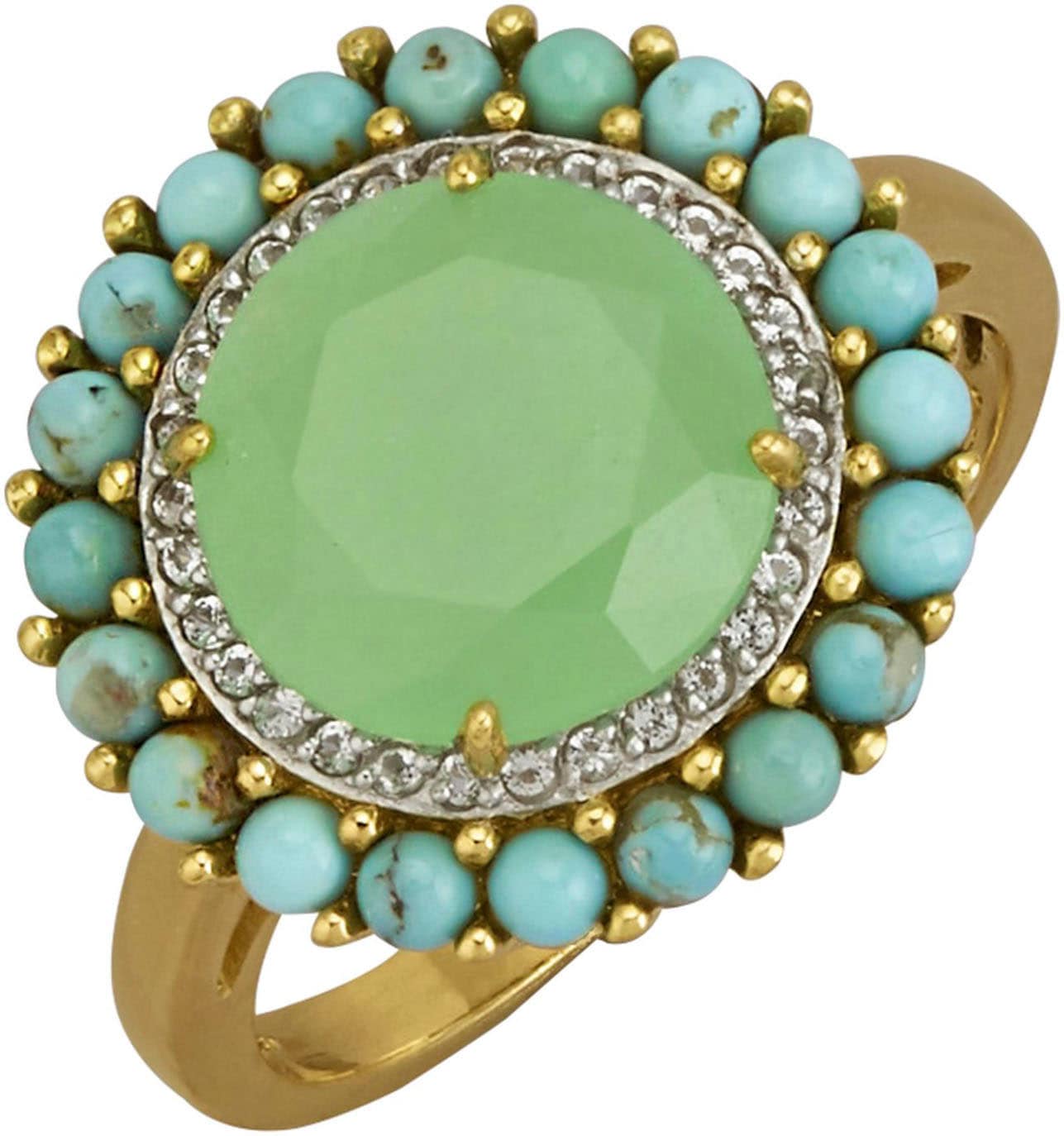 Fingerring »Schmuck Geschenk Silber 925 Damenring Ring Kreis rund«, mit Jade,...