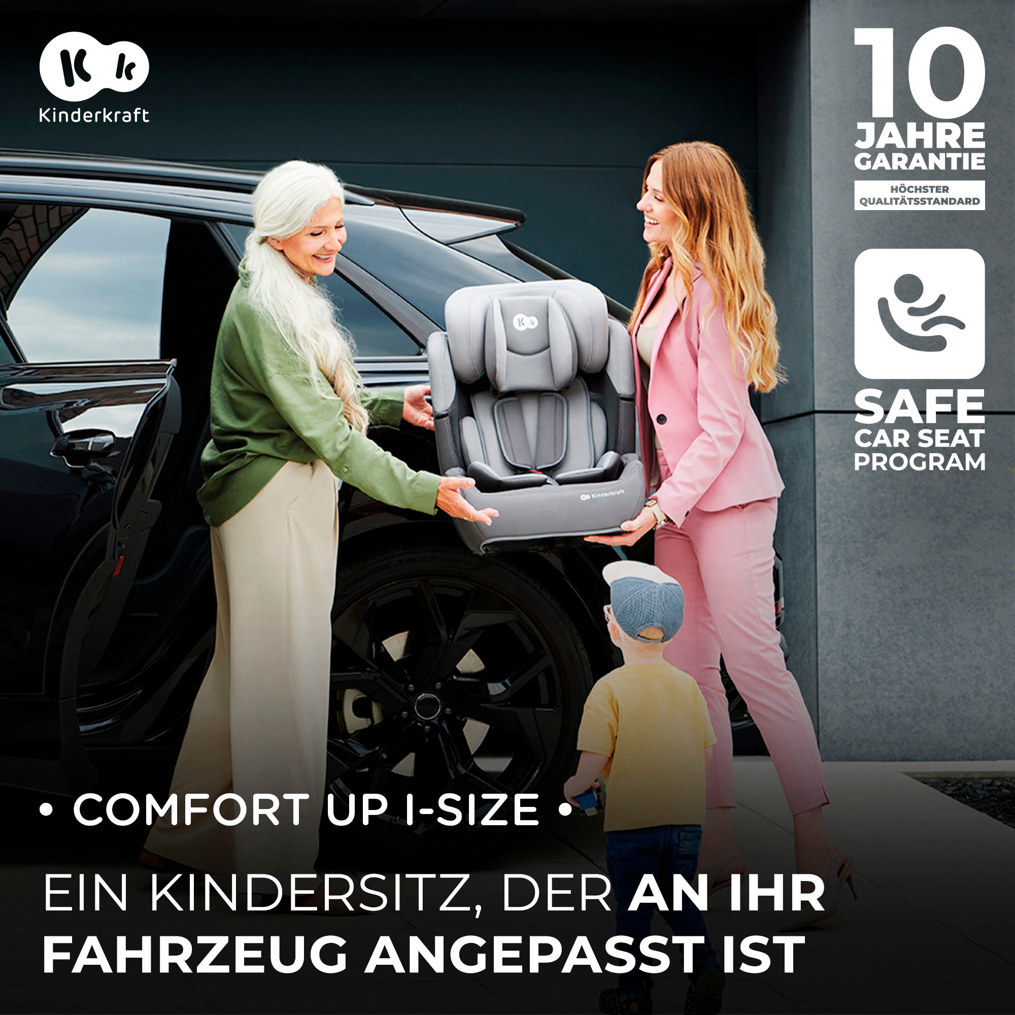 Kinderkraft Autokindersitz »COMFORT UP i-Size« Klasse I / II / III (9-36 kg) mit herausnehmbarem modularen Einsatz
