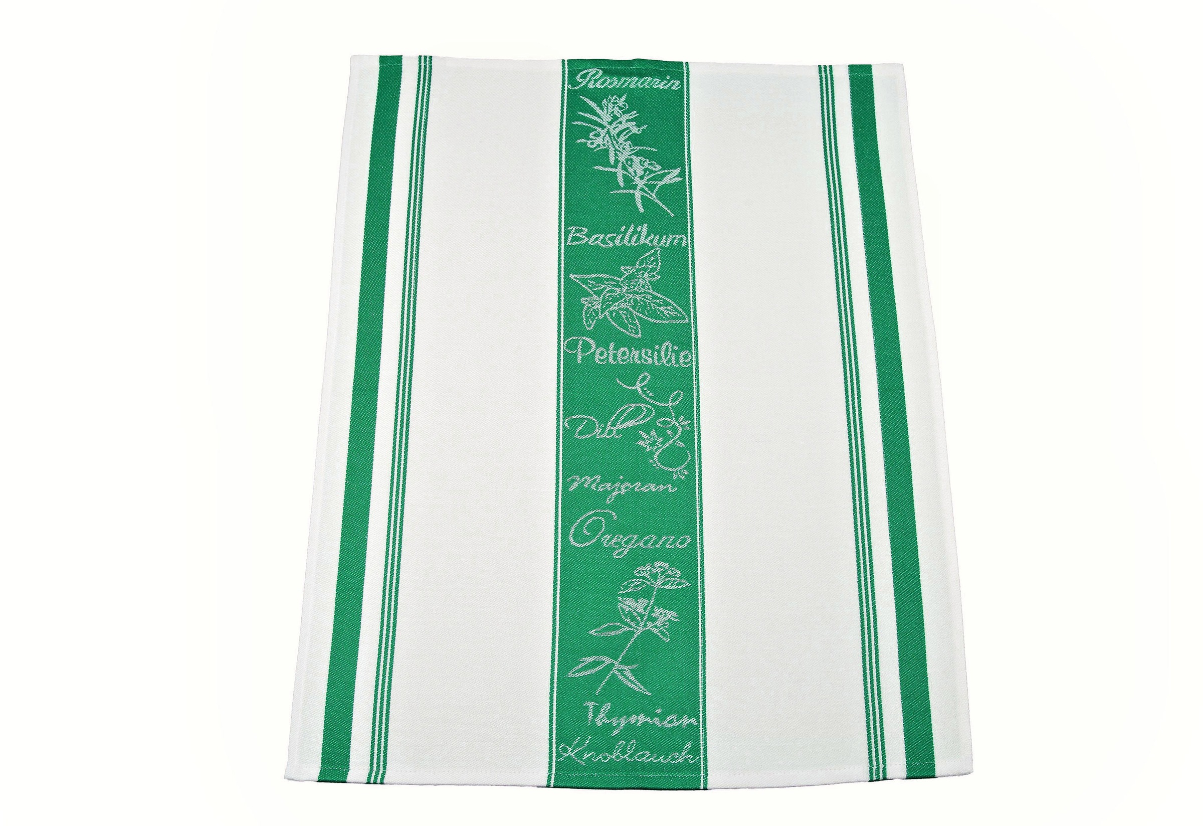 ROSS Geschirrtuch "Exclusiv" Mittelstreifen mit Kräutern, 50x70 cm günstig online kaufen