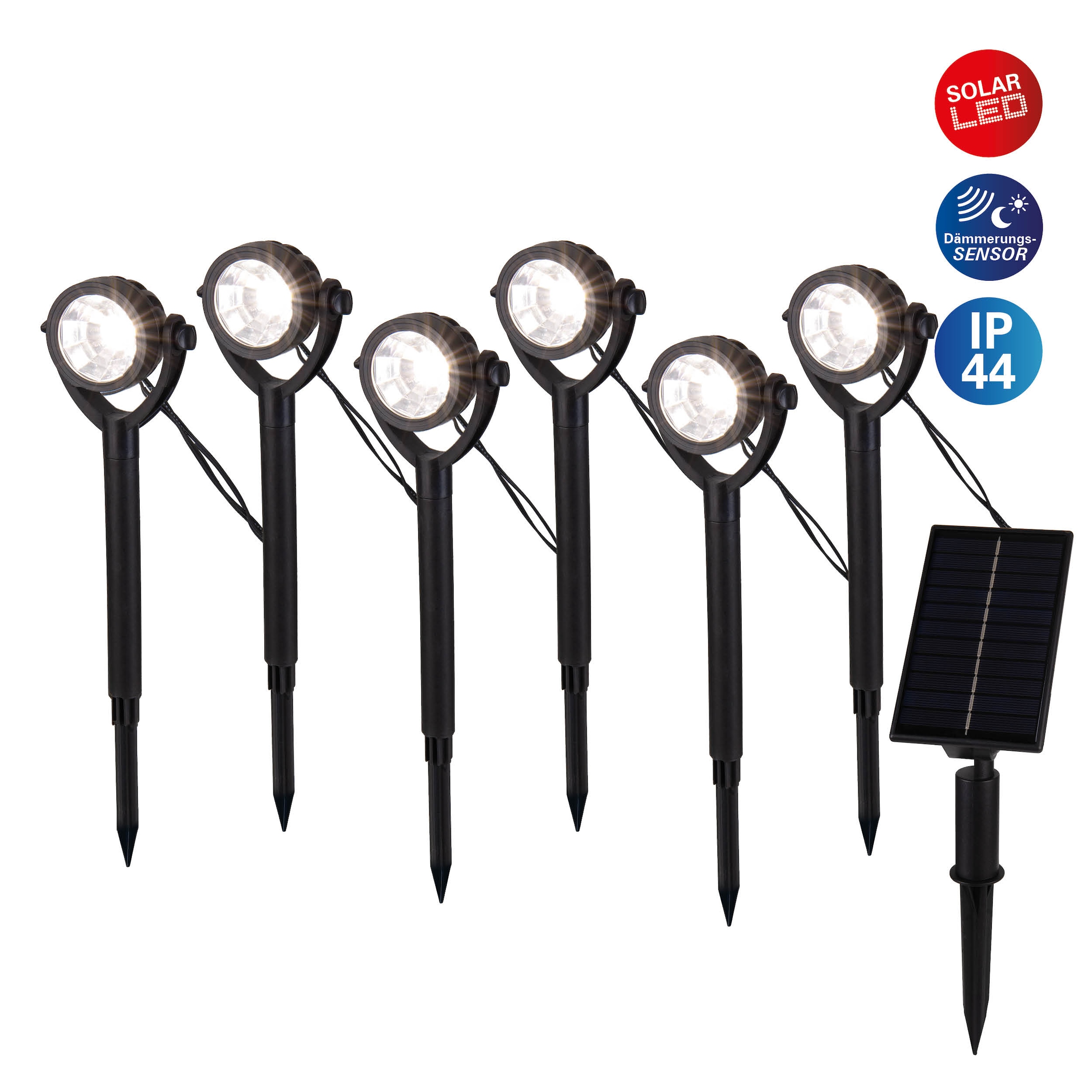 näve LED Solarleuchte "Nomi", 6 flammig, Leuchtmittel LED-Modul  LED fest i günstig online kaufen