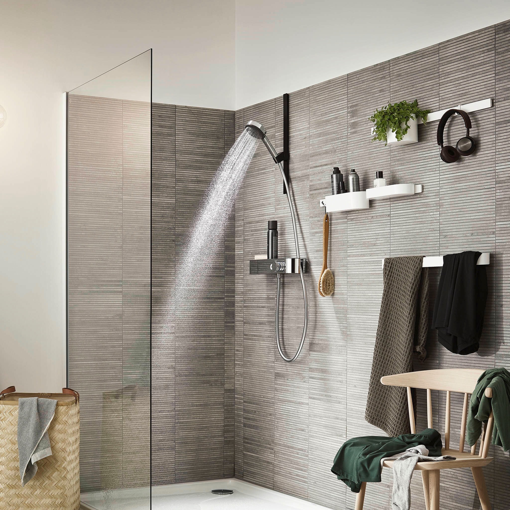 hansgrohe Handbrause »Pulsify Select S«, 10,5cm, 3 Strahlarten Activation wassersparend