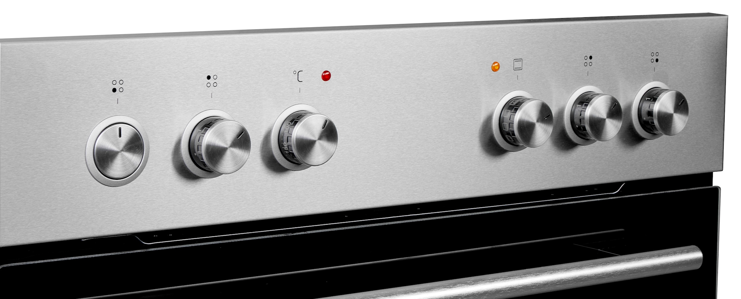 Amica Elektro-Herd-Set »EHC 933 331 E« Steam Clean Set, Herd+Kochfeld elektrisch, 2 Stk. tlg. Glaskeramik-Kochfeld mit anpassbarer Fläche für große Töpfe und Bräter