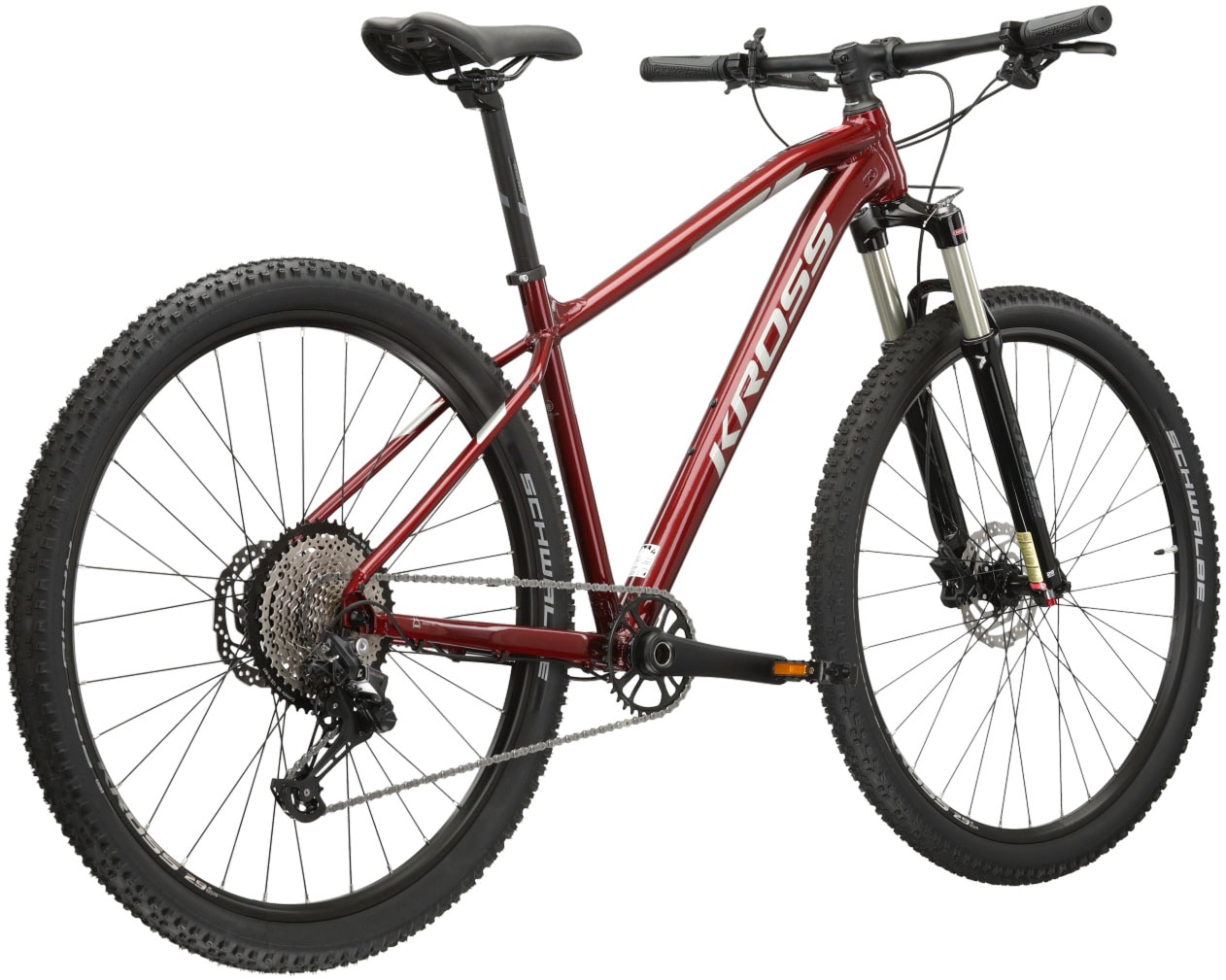 Kross Mountainbike »KROSS MTB Hardtail Level 6.0 29" rot 12 Gänge«, 12 Gang, Shimano, DEORE M6100 Schaltwerk, Kettenschaltung