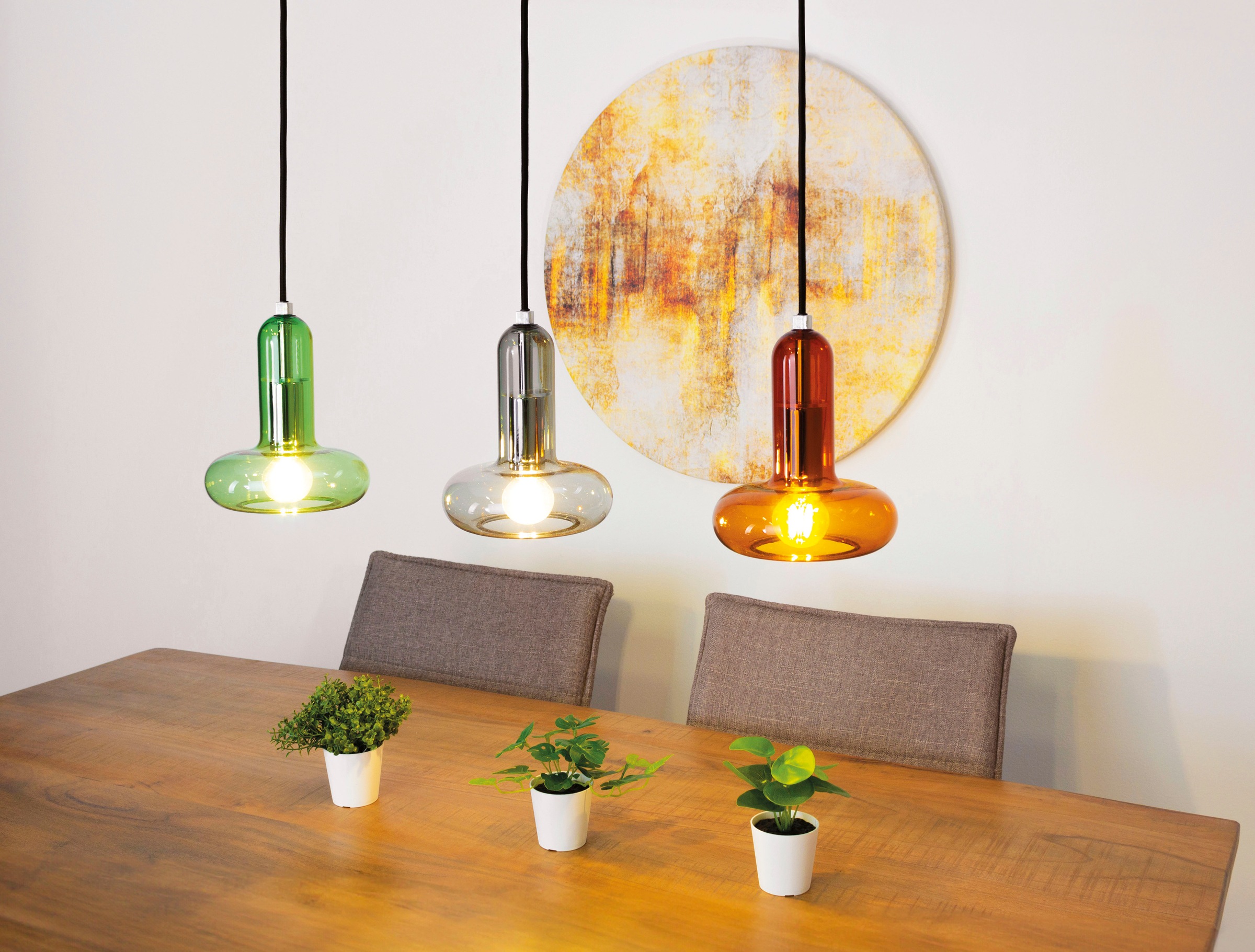 ECO-LIGHT Pendelleuchte »Perseus«, 3 flammig, Leuchtmittel E14 | ohne Leuchtmittel