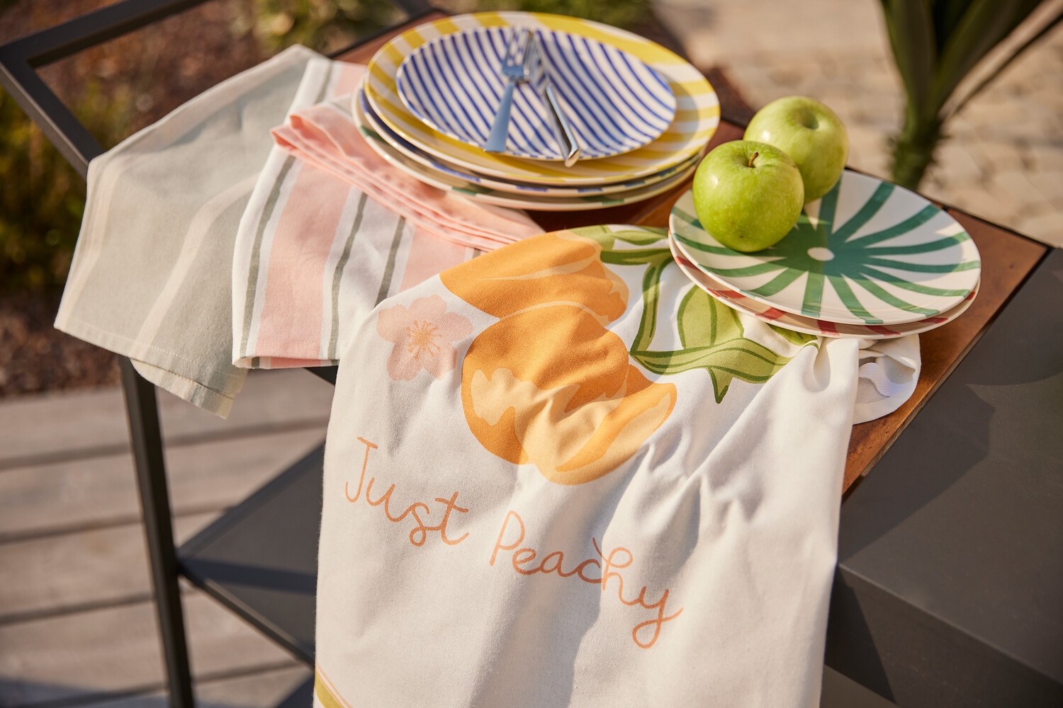 OTTO home Geschirrtuch »Zennor« 100 % Baumwolle,  70 × 50 cm, 3er St, Attraktives Design