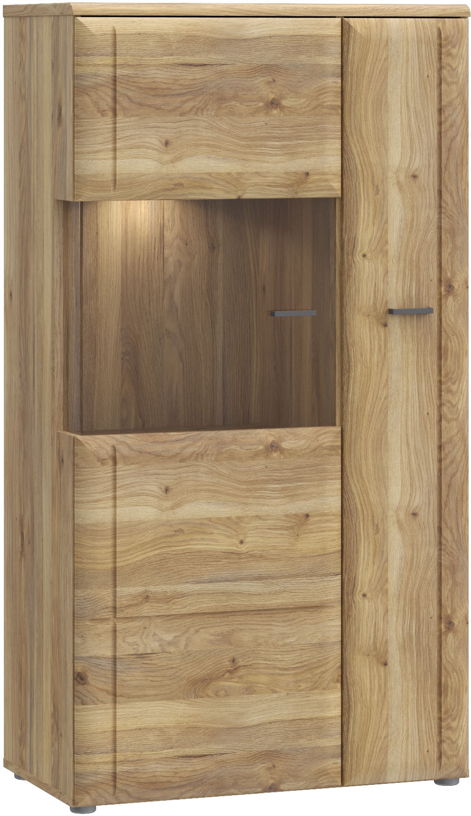 FORTE Vitrine "Akinori", Highboardvitrine, Glastüre, Soft Close, MDF Front günstig online kaufen