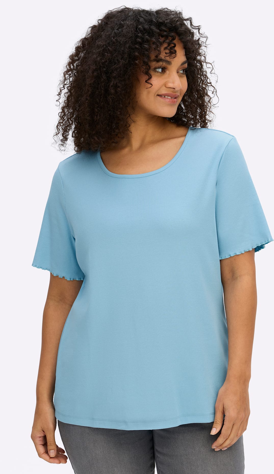Sheego T-Shirt "Kurzarm-Shirt" 1