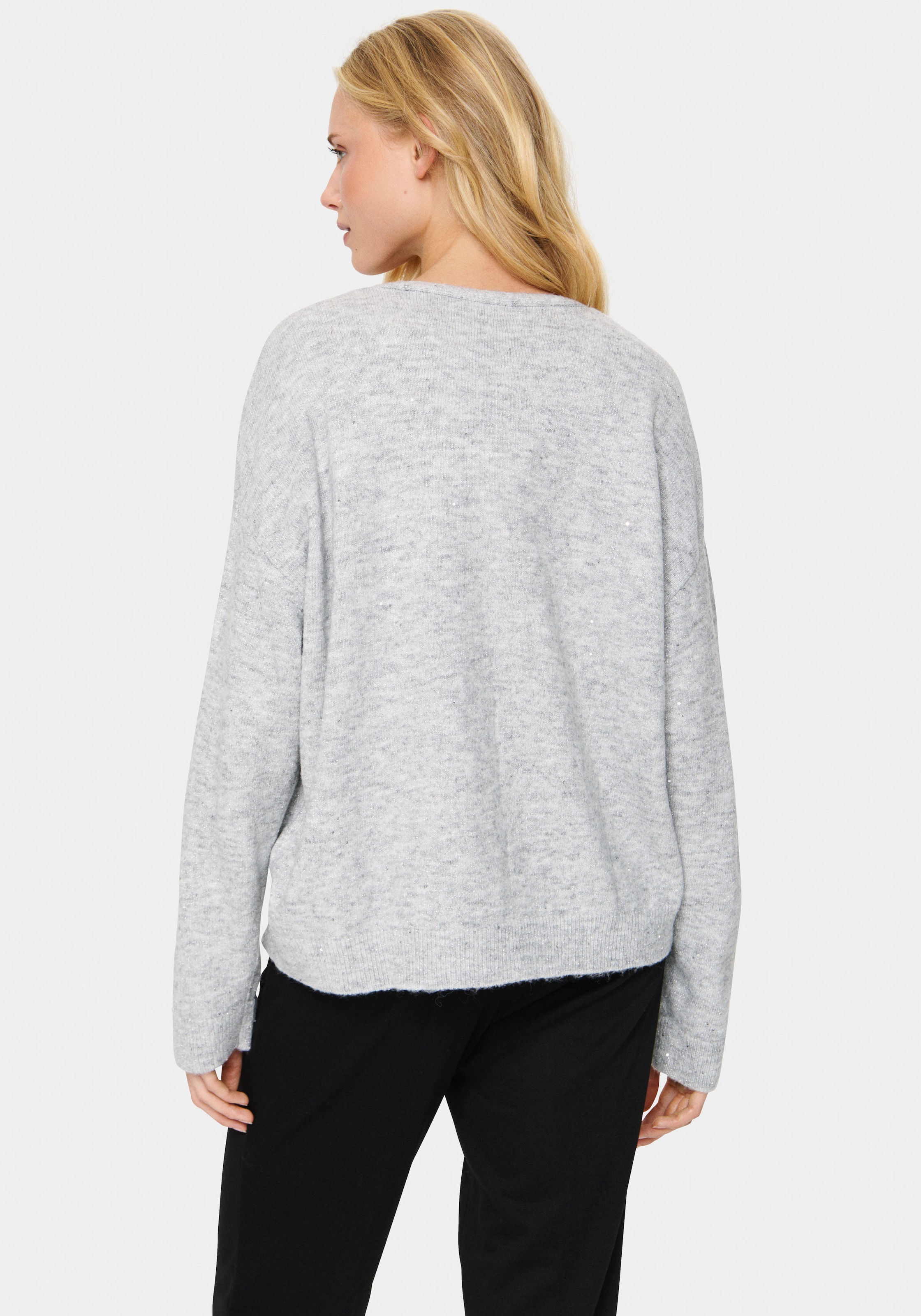 Saint Tropez Strickjacke »HayaSZ Cardigan«, aus Glitzergarn