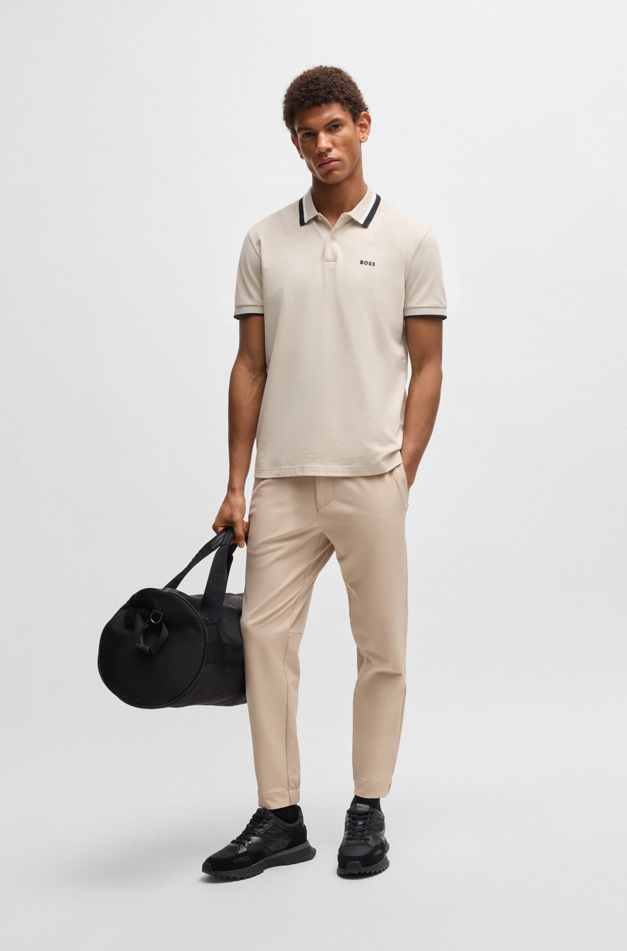 BOSS GREEN Poloshirt »Paddy AP Herit«, mit kontrastfarbenen Details