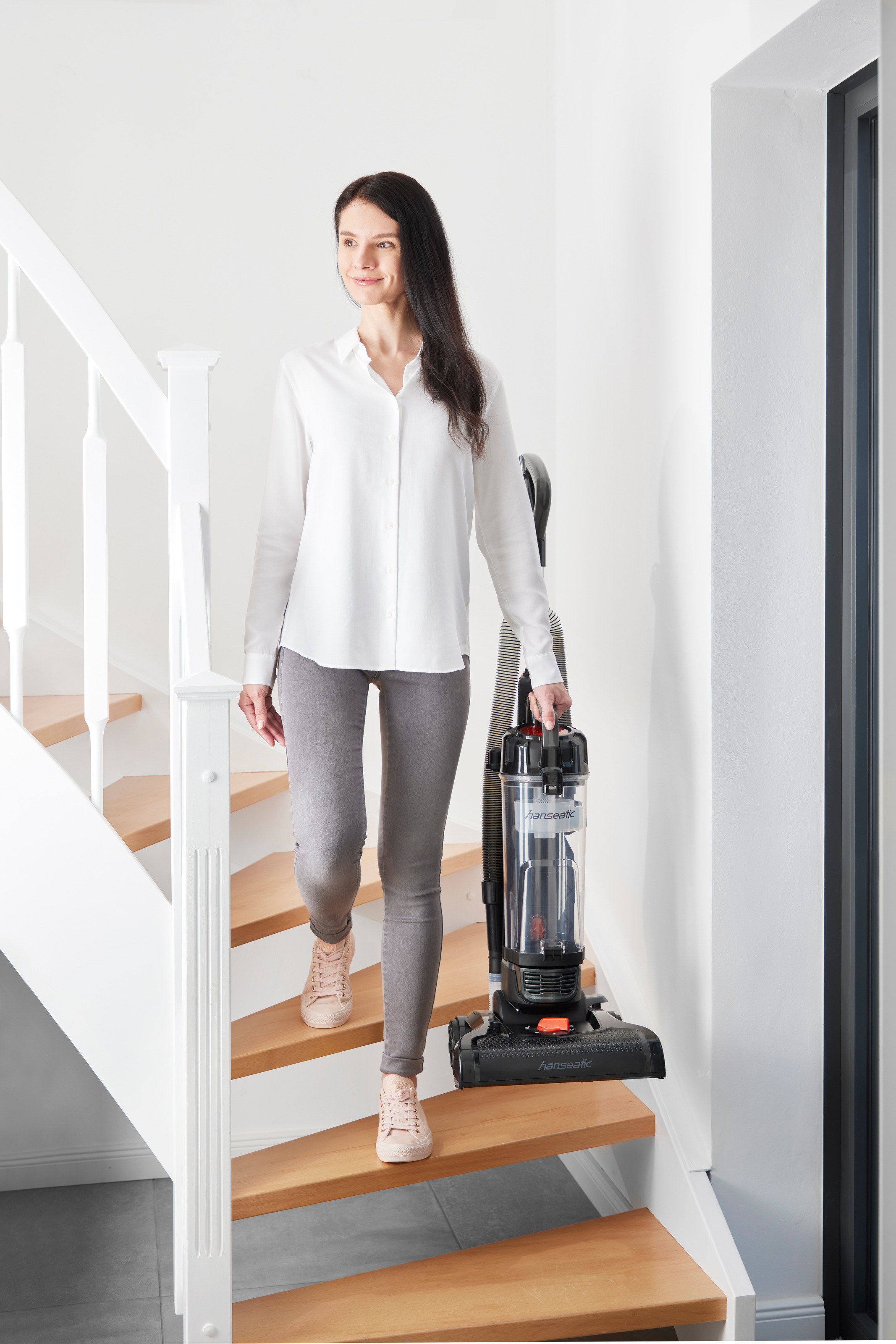 Thumbnail - Hanseatic Bürstsauger "HVUR4007BMC Auf Knopfdruck leerbar, Freistehfunktion, 400 W" 400 W beutellos beutelloser Staubbeh...