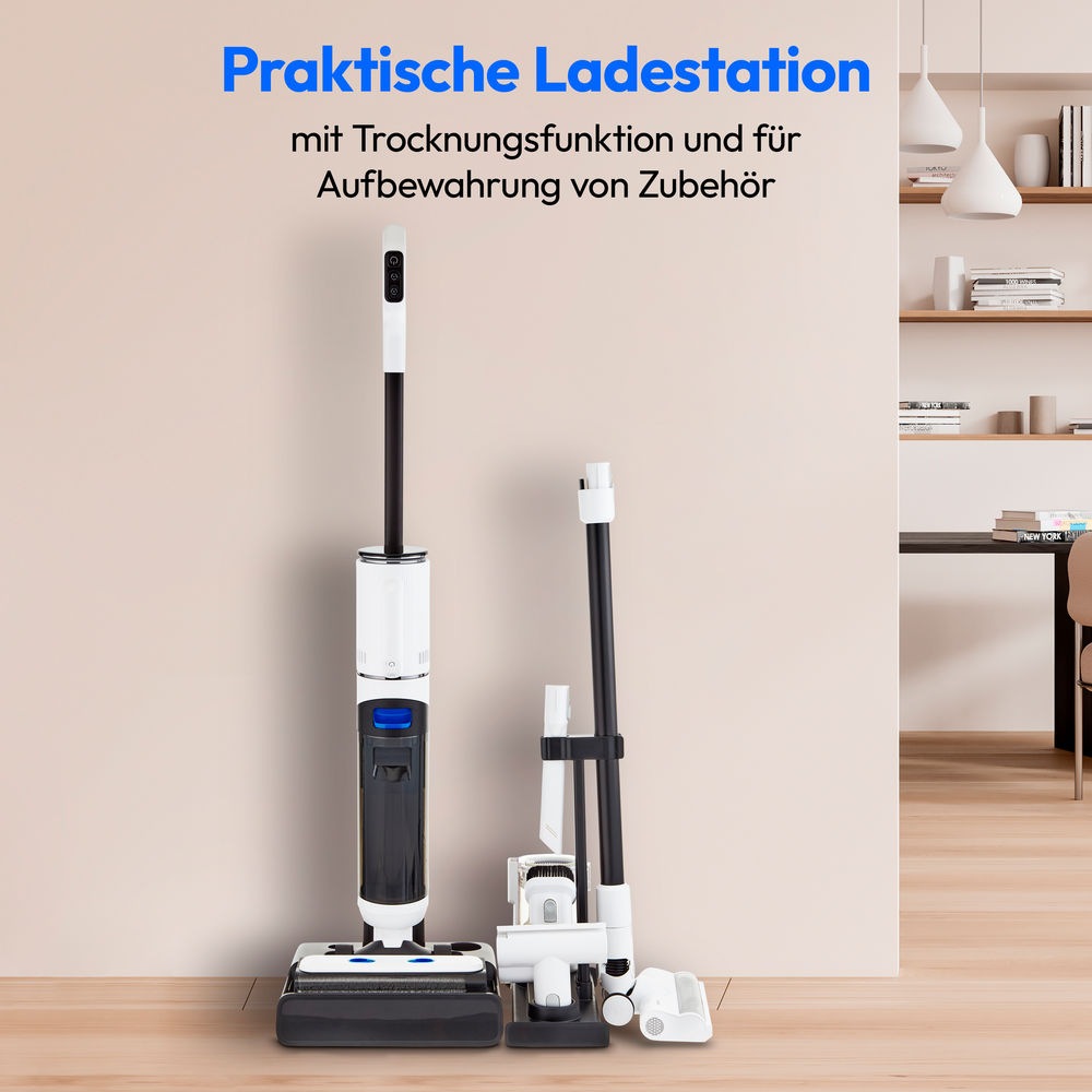 Medion® Nass-Trocken-Sauger »H30 (MD 11935), Frisch- und Schmutzwassertank, integriertes Zubehör«, Selbstreinigungs- und Trocknungsfunktion, 45min Laufzeit, LED-Display