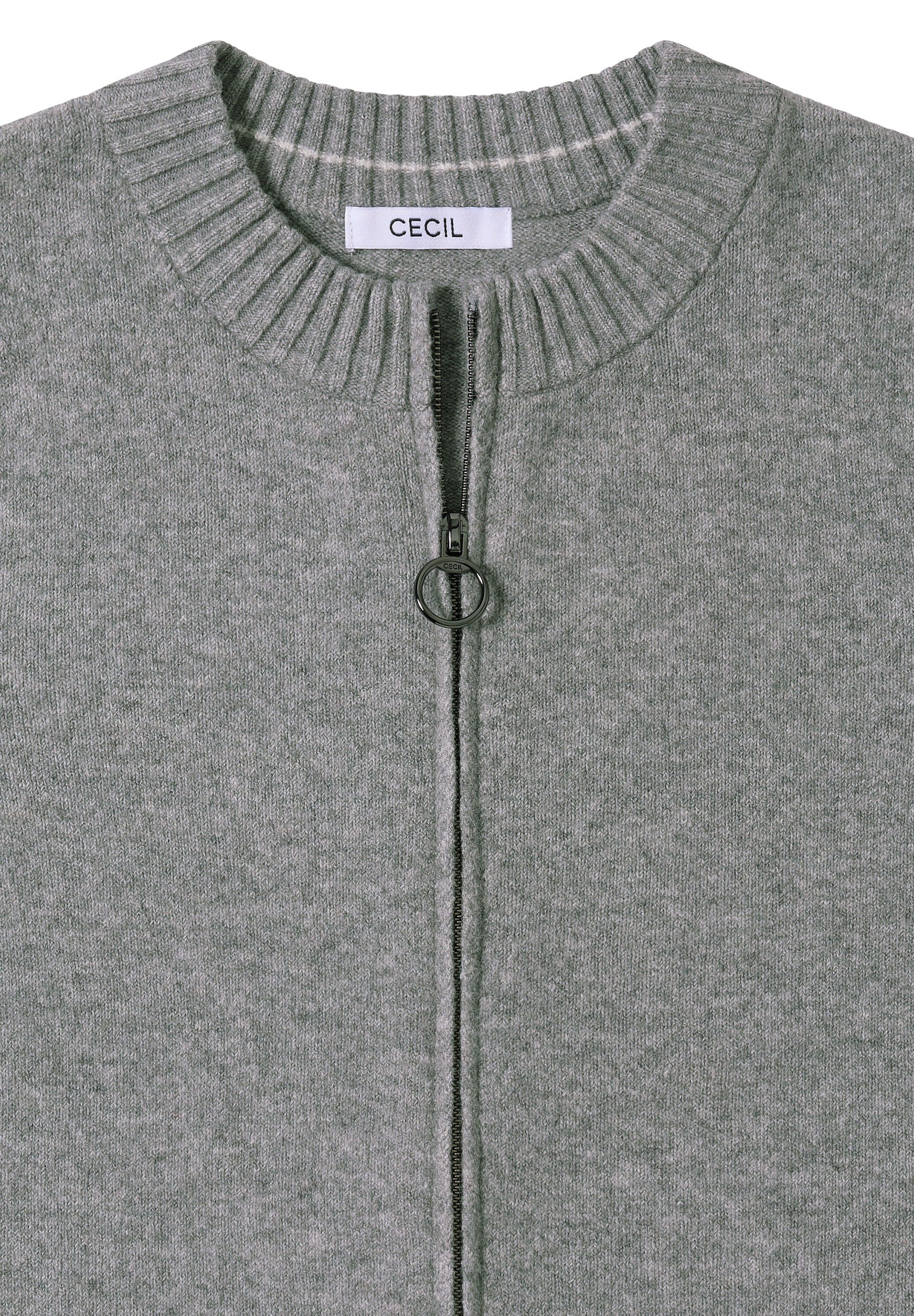 Cecil Cardigan mit Ripp-Details