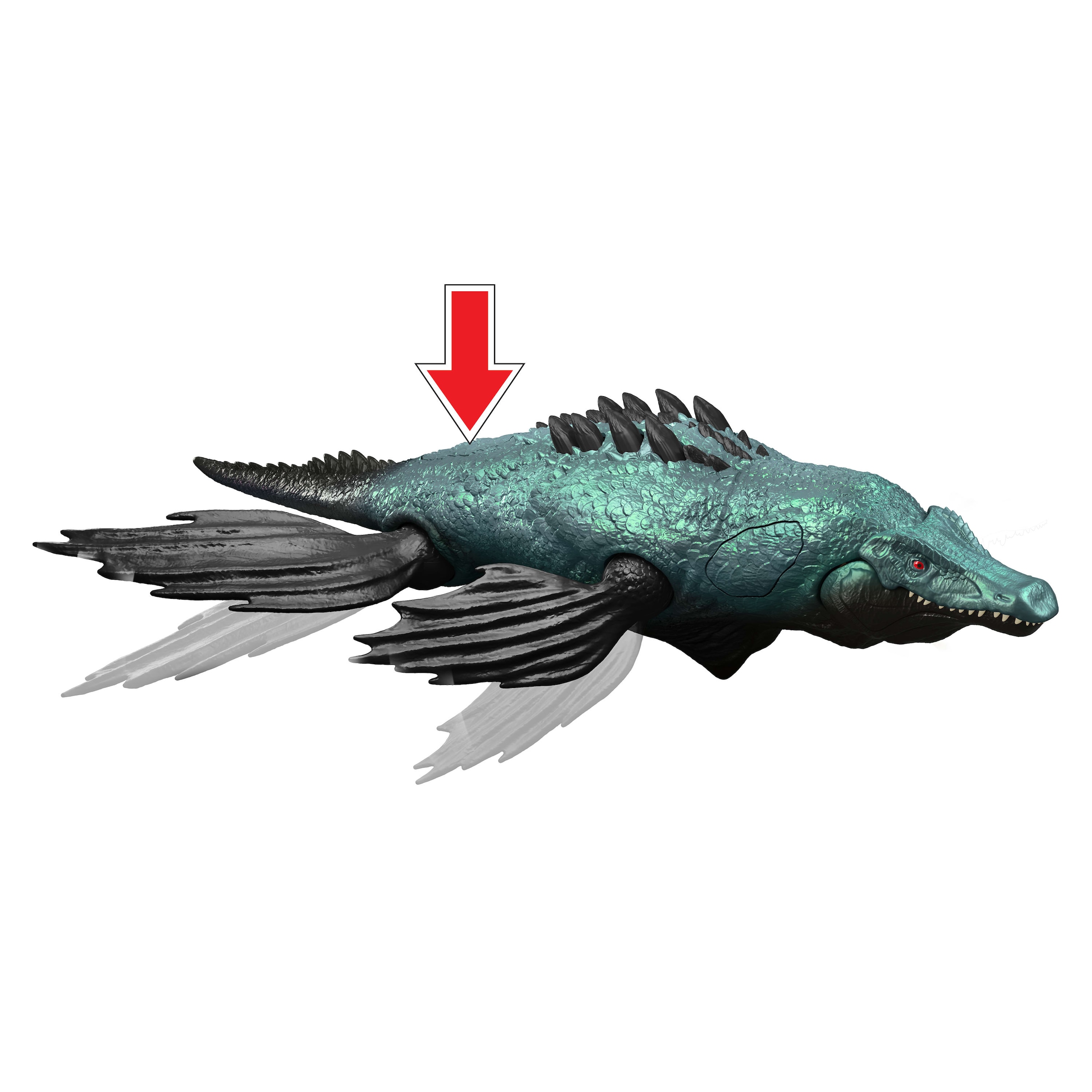 Mattel® Actionfigur »Jurassic World Gigantic Thrashers - Liopleurodon« mit Funktionen