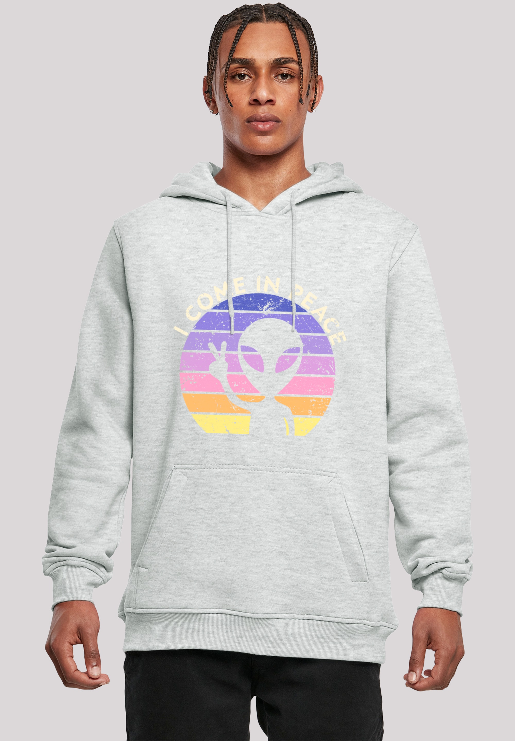 F4NT4STIC Kapuzenpullover "Alien Peace Sunset", Premium Qualität günstig online kaufen