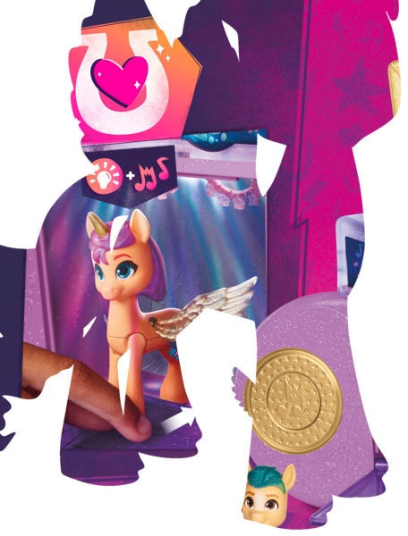 Hasbro Spielfigur »My little Pony Meet the Mane 5«, (Set), mit Schönheitsflecken zum Anstecken