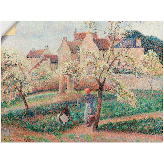 Artland Wandbild »Blühende Pflaumenbäume. 1889«, Wiesen & Bäume, (1 St.),  als Leinwandbild, Wandaufkleber oder Poster in versch. Größen bestellen |  BAUR