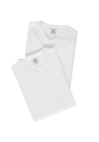 T-Shirt »LERROS V-Neck Doppelpack T-Shirt in Premium Baumwollqualität«