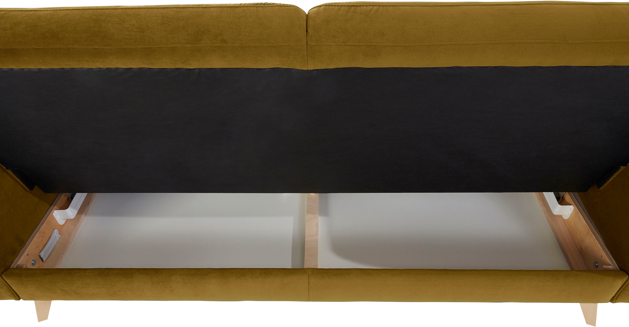exxpo - sofa fashion 3-Sitzer »Nappa, kompakt und komfortabel, bequem, zeitloses Design, L-Form«, tolle Detailverarbeitung